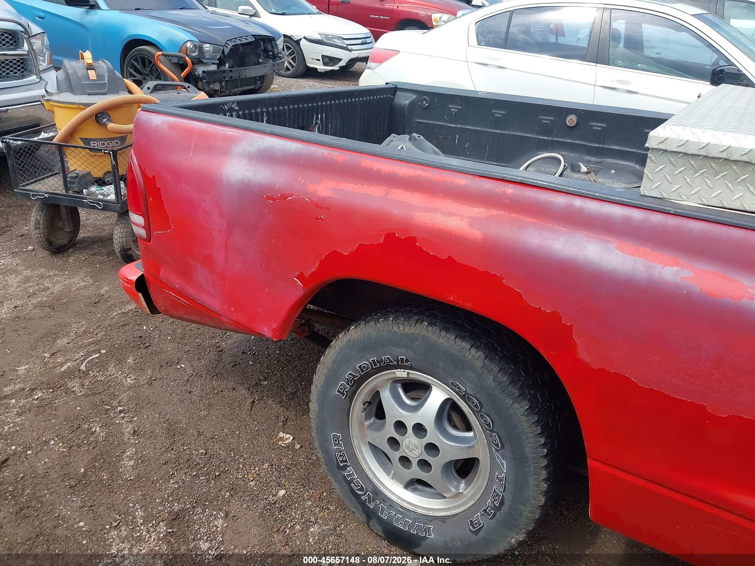 1998 Dodge Dakota Slt/sport Красный vin: 1B7FL26X6WS656363