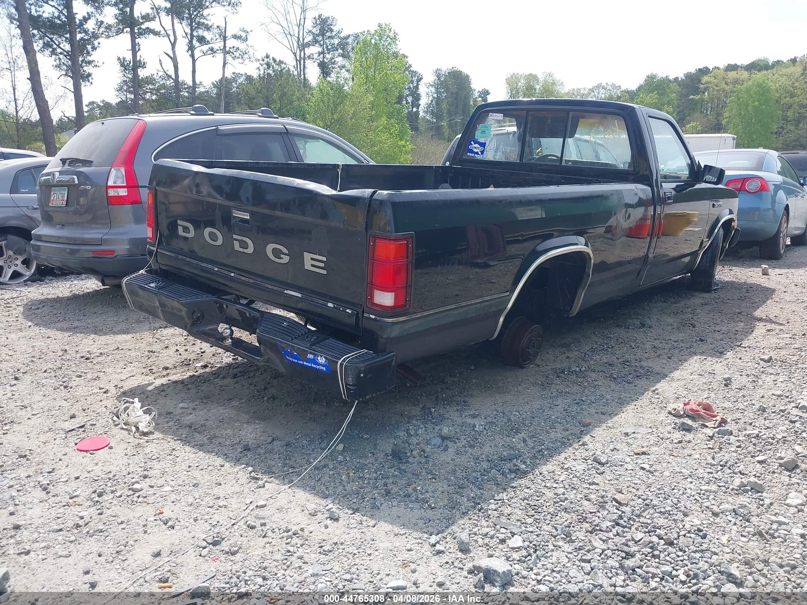 1989 Dodge Dakota   Черный vin: 1B7FL26X7KS188718