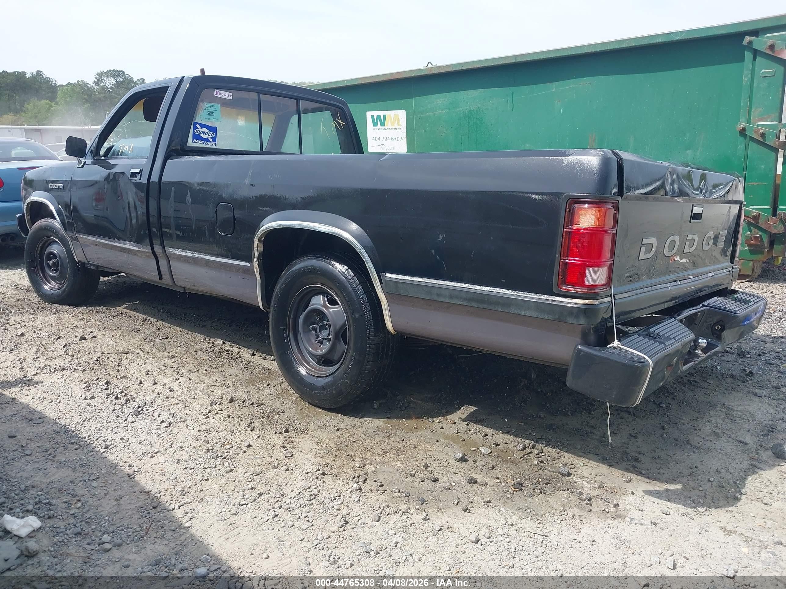 1989 Dodge Dakota   Черный vin: 1B7FL26X7KS188718