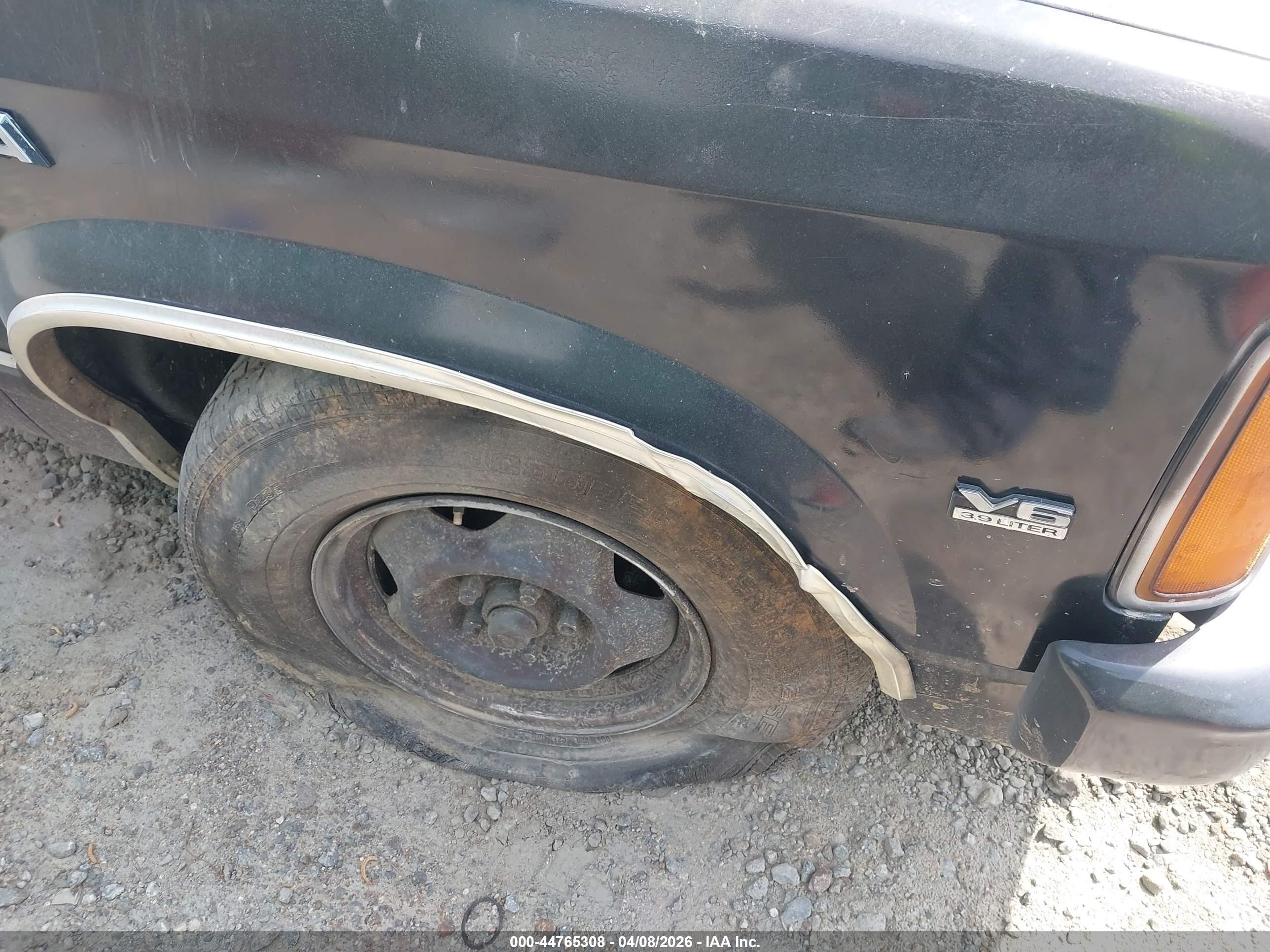 1989 Dodge Dakota   Черный vin: 1B7FL26X7KS188718