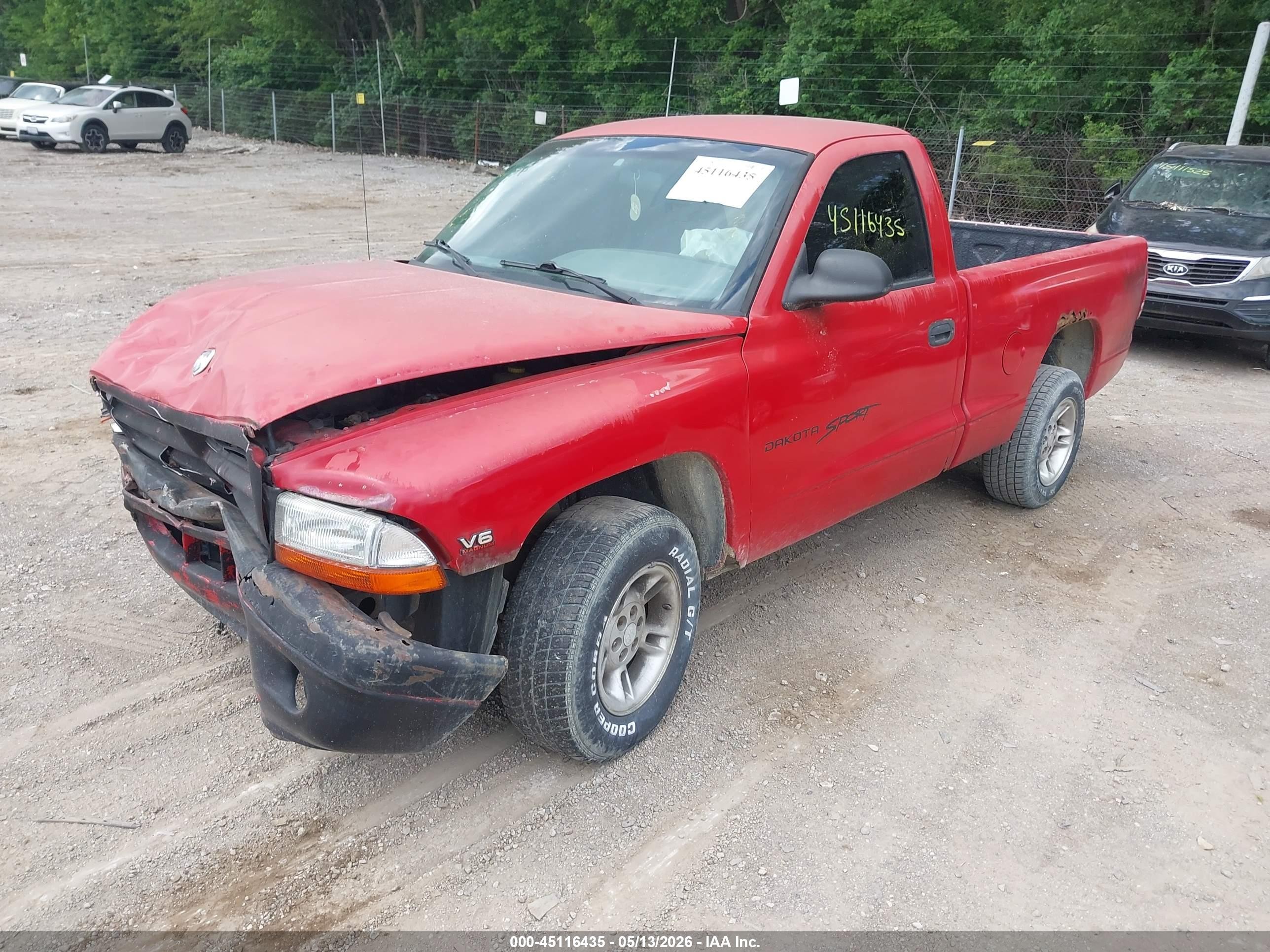 1998 Dodge Dakota Slt/sport Burgundy vin: 1B7FL26X7WS533705