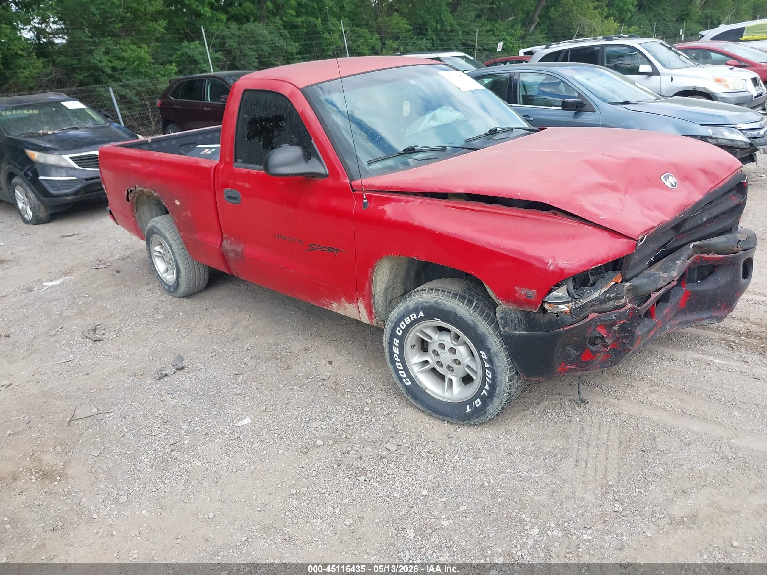 1998 Dodge Dakota Slt/sport Burgundy vin: 1B7FL26X7WS533705