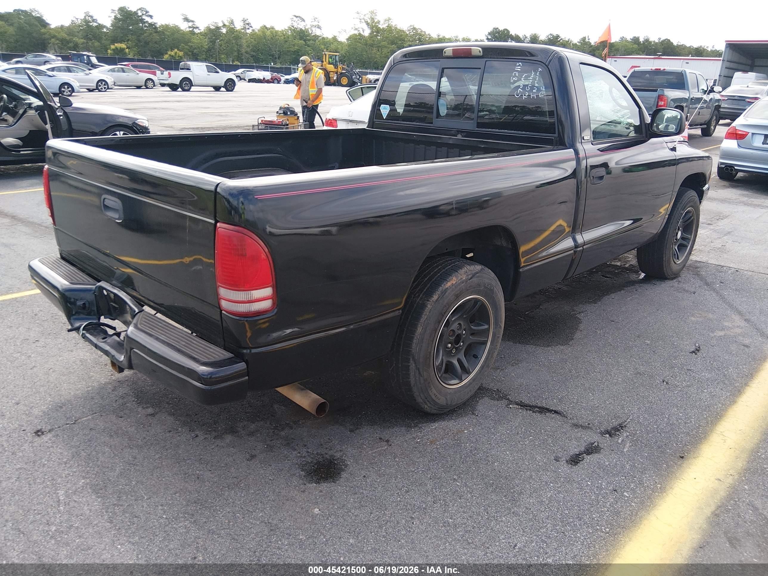 2001 Dodge Dakota Slt/sport Black vin: 1B7FL26X81S298045