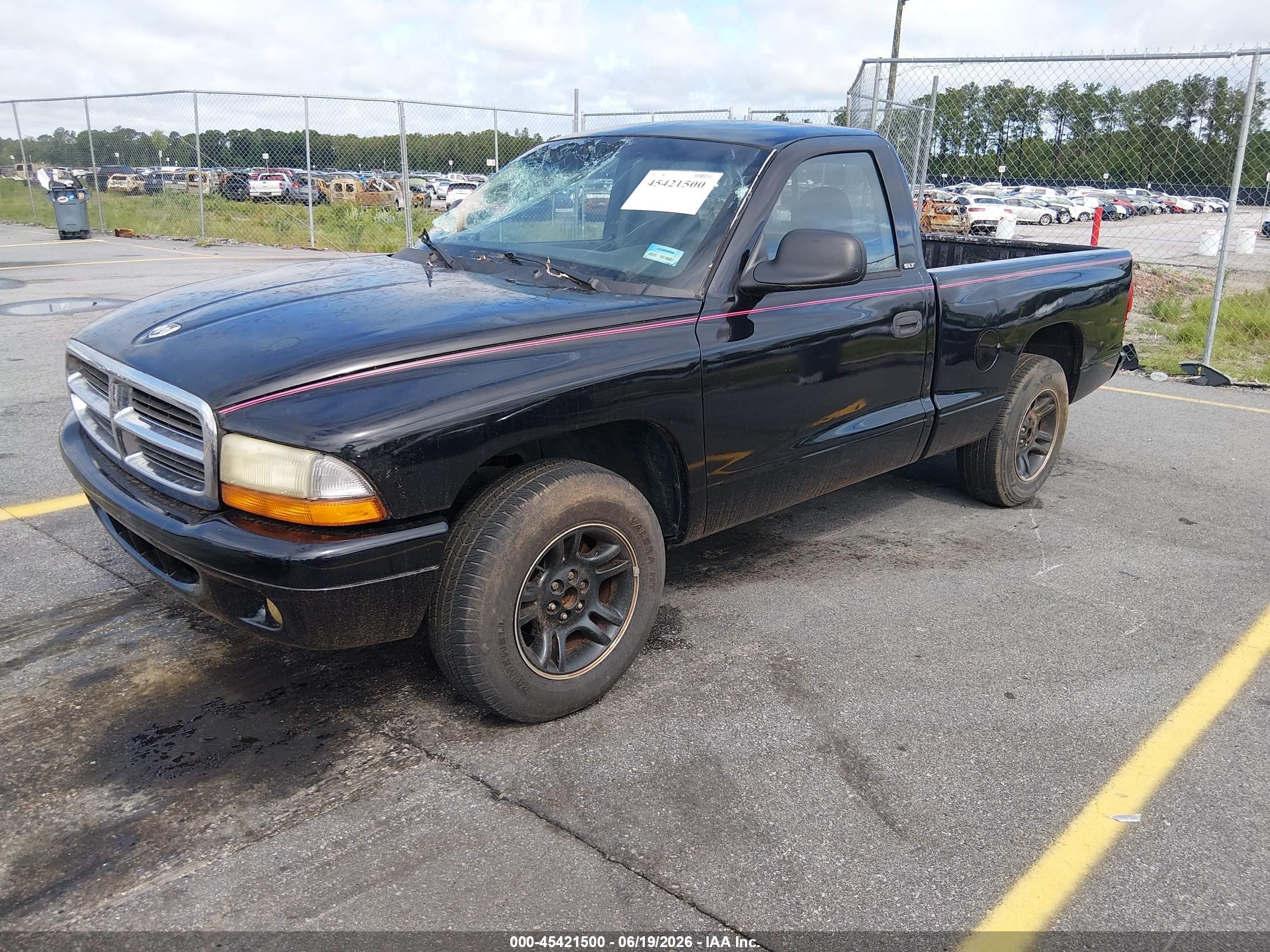 2001 Dodge Dakota Slt/sport Black vin: 1B7FL26X81S298045
