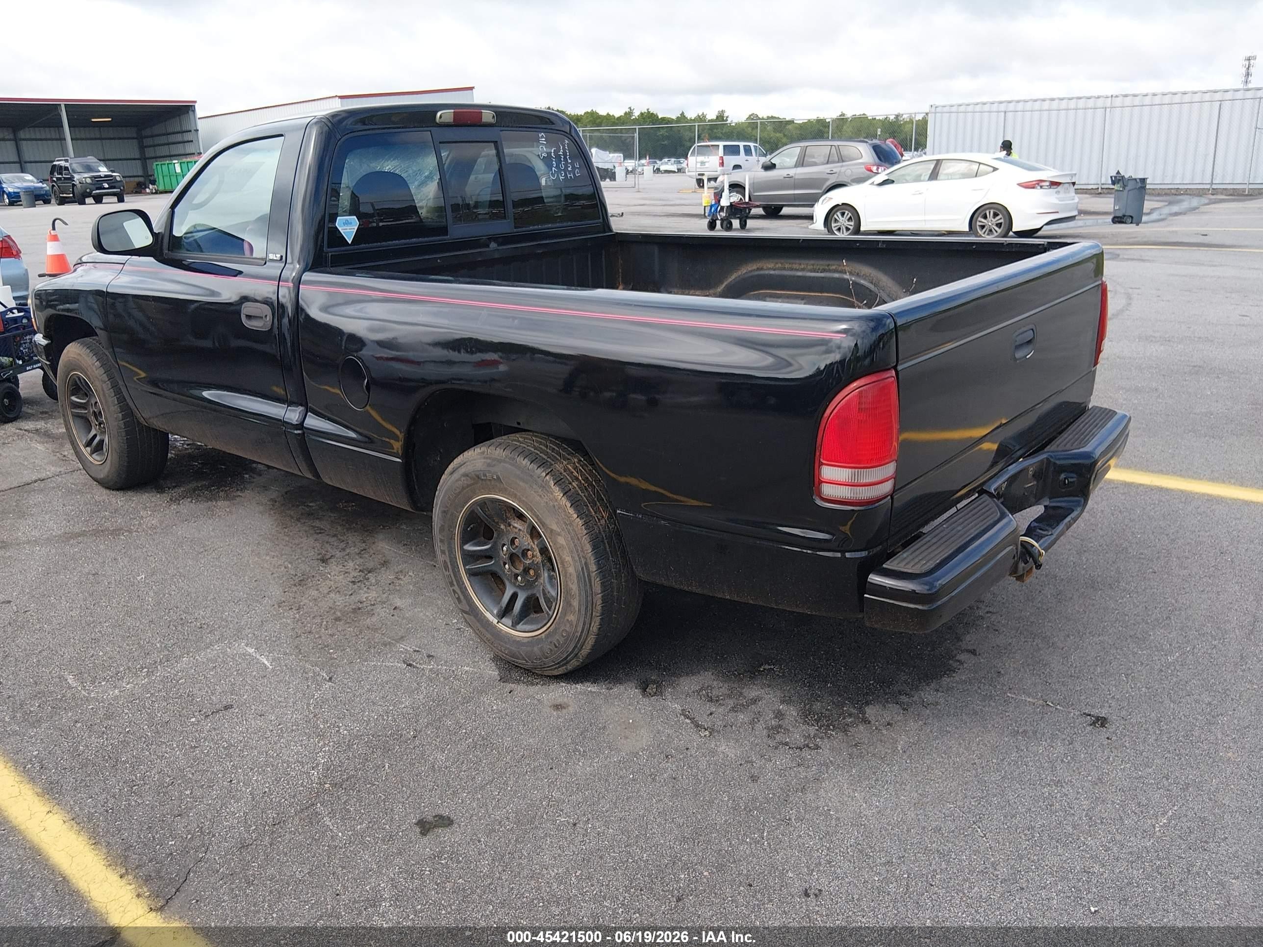 2001 Dodge Dakota Slt/sport Black vin: 1B7FL26X81S298045
