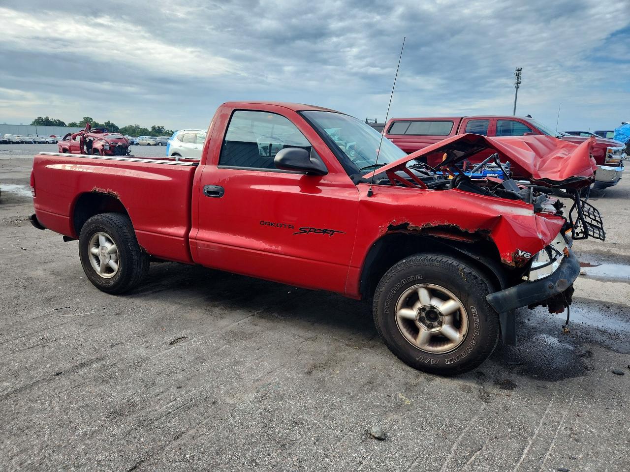 1997 Dodge Dakota Red vin: 1B7FL26X8VS193253