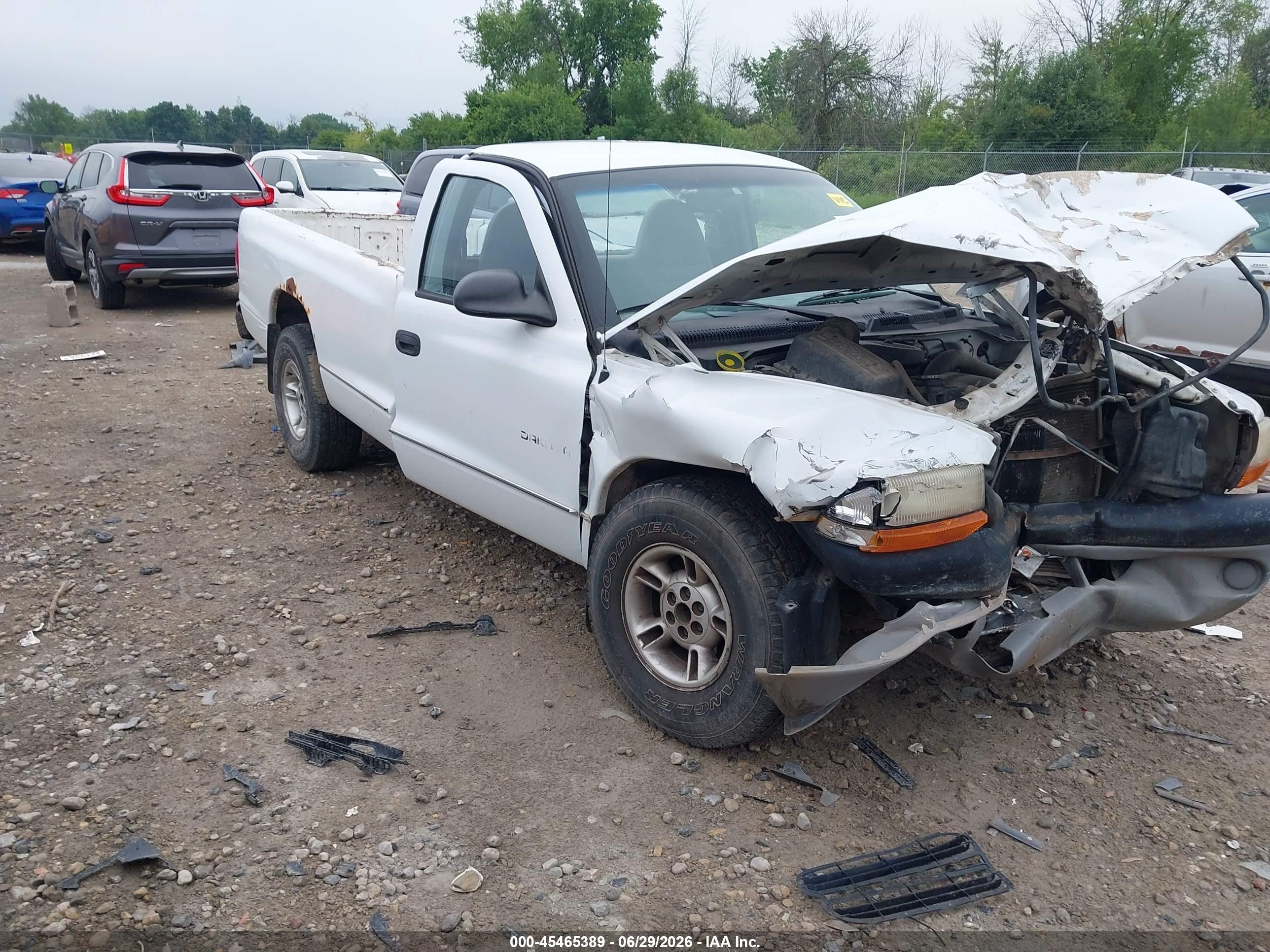 1998 Dodge Dakota Slt/sport White vin: 1B7FL26X8WS727997