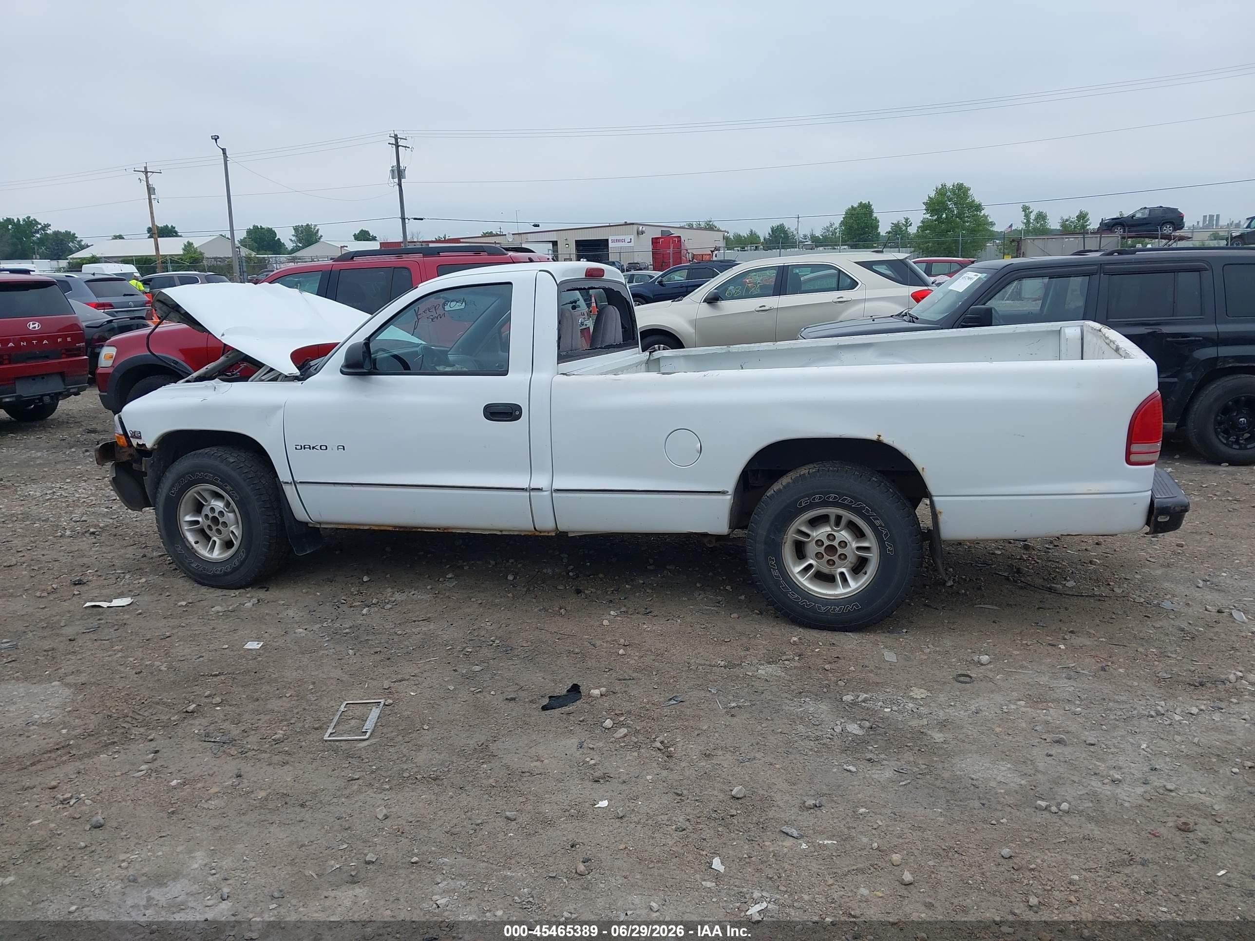 1998 Dodge Dakota Slt/sport White vin: 1B7FL26X8WS727997