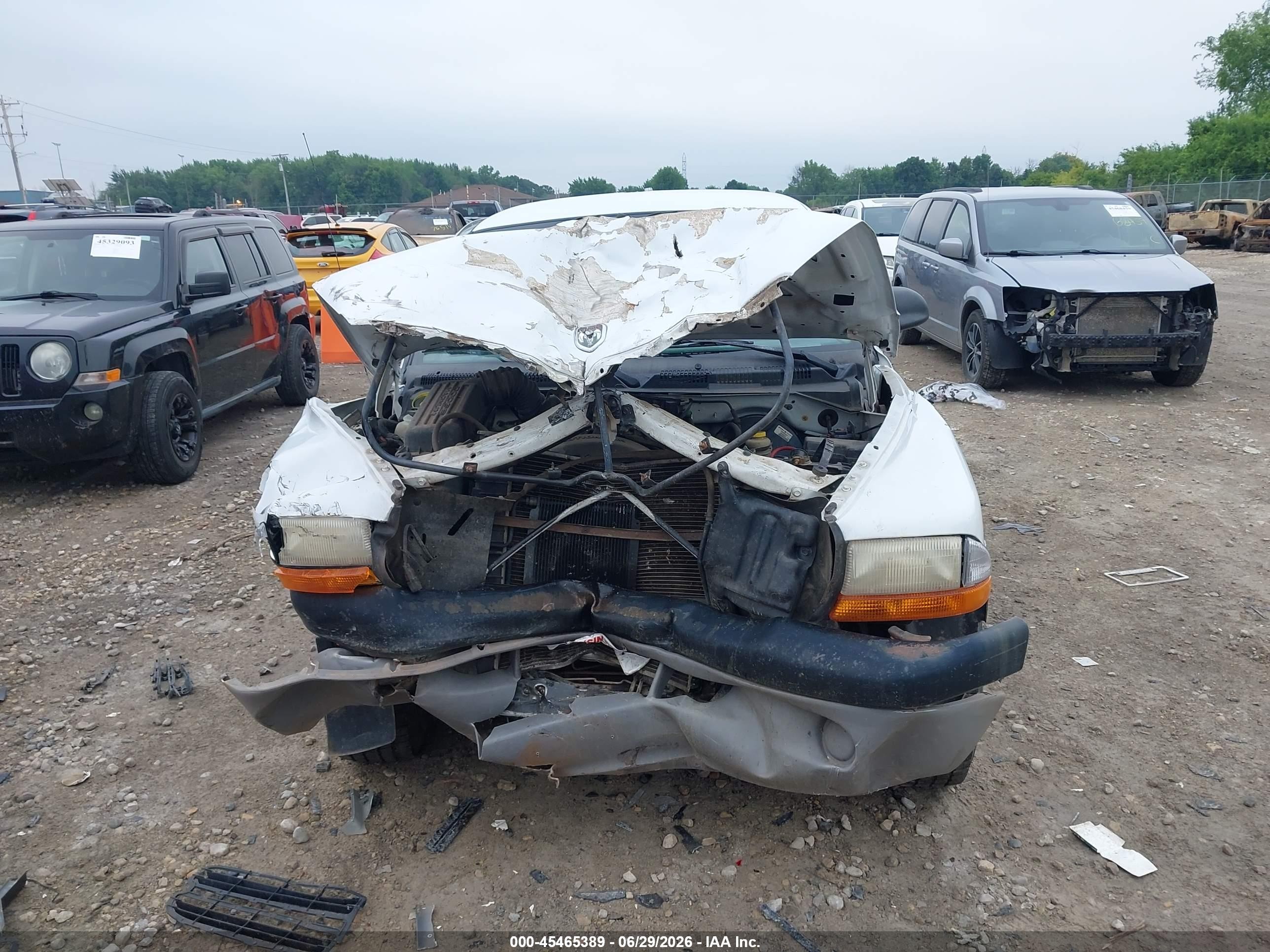 1998 Dodge Dakota Slt/sport White vin: 1B7FL26X8WS727997