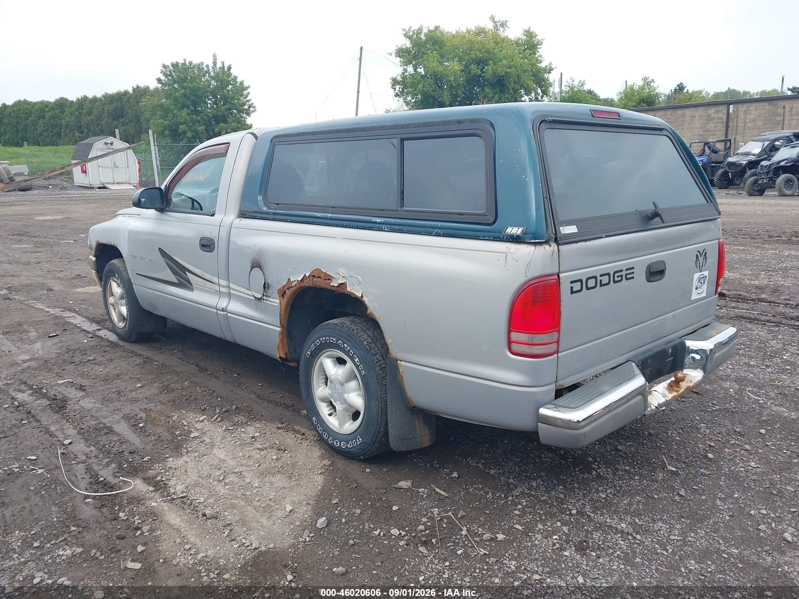 1999 Dodge Dakota Slt/sport Silver vin: 1B7FL26X8XS103134