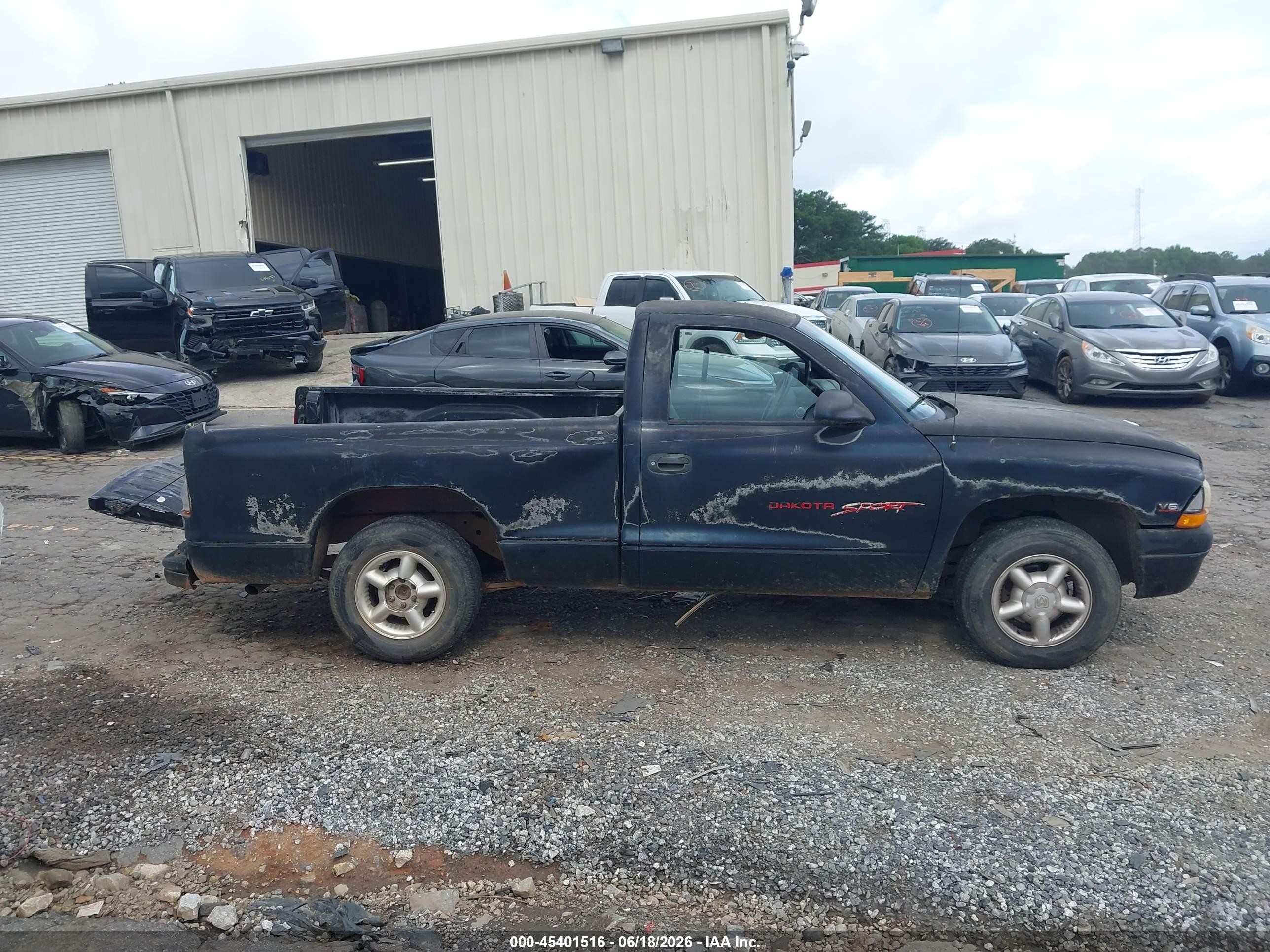 1999 Dodge Dakota Slt/sport Black vin: 1B7FL26X9XS178778
