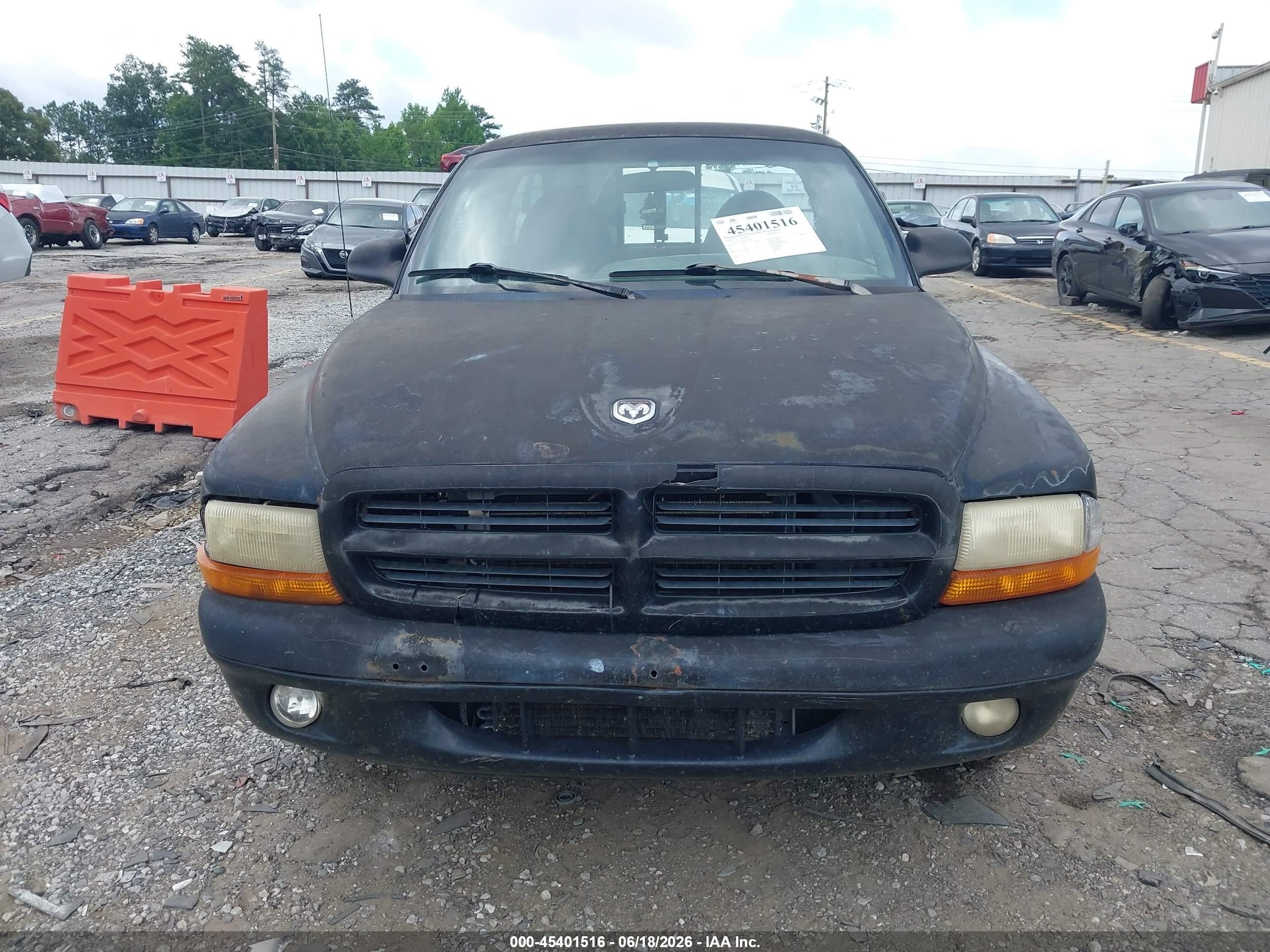 1999 Dodge Dakota Slt/sport Black vin: 1B7FL26X9XS178778