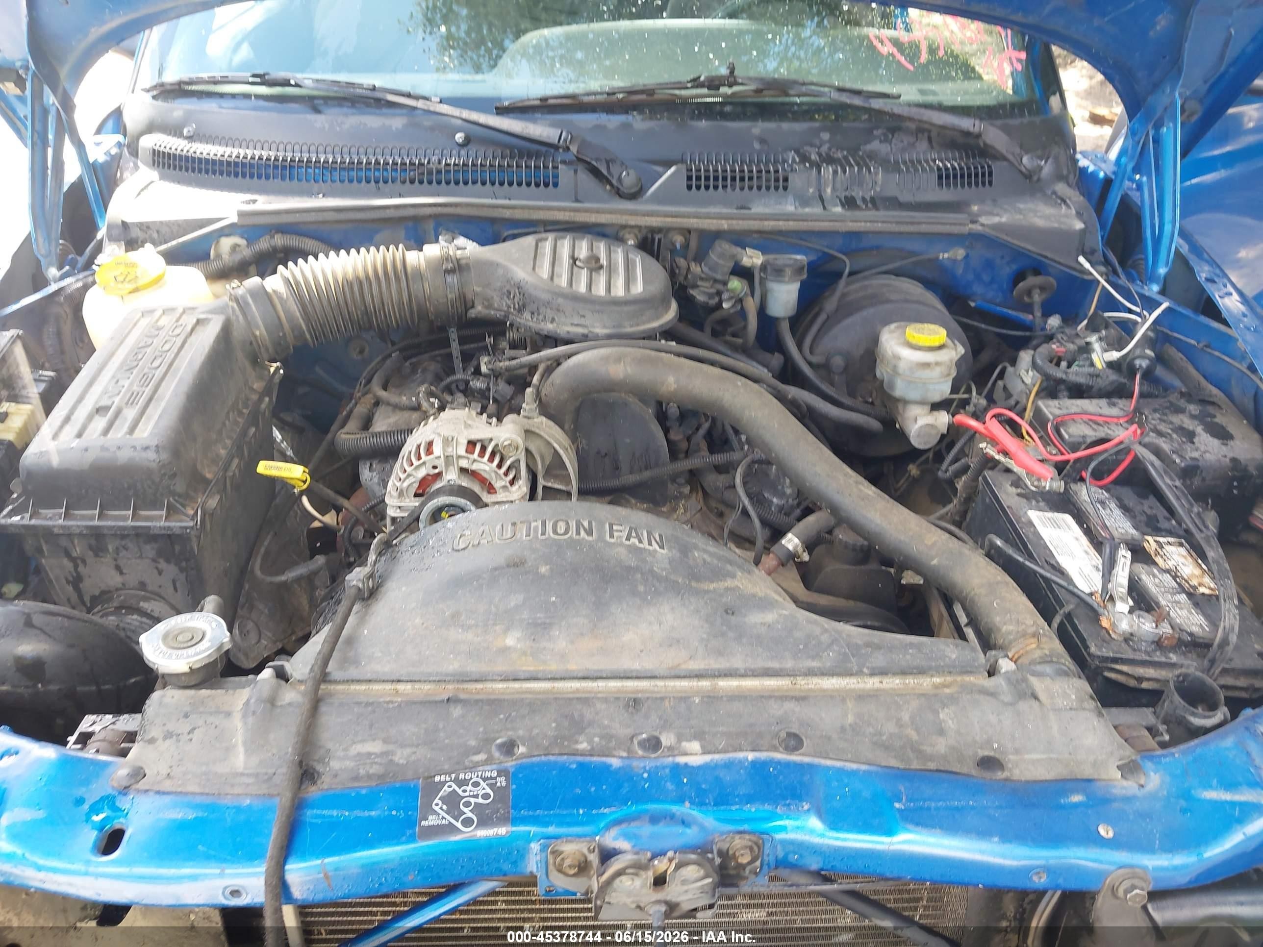 1999 Dodge Dakota Slt/sport Blue vin: 1B7FL26X9XS199288
