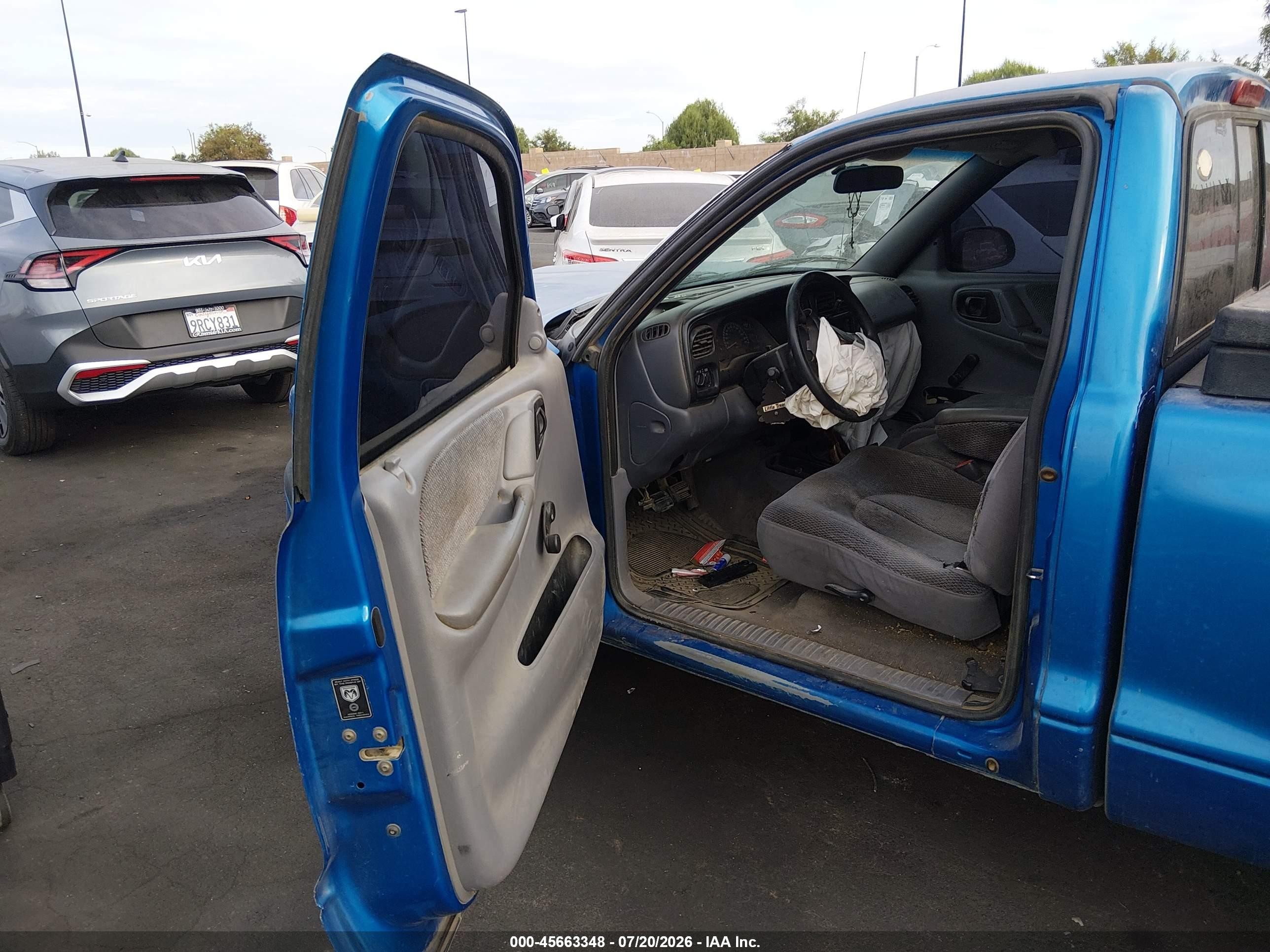 1999 Dodge Dakota Slt/sport Blue vin: 1B7FL26XXXS109419