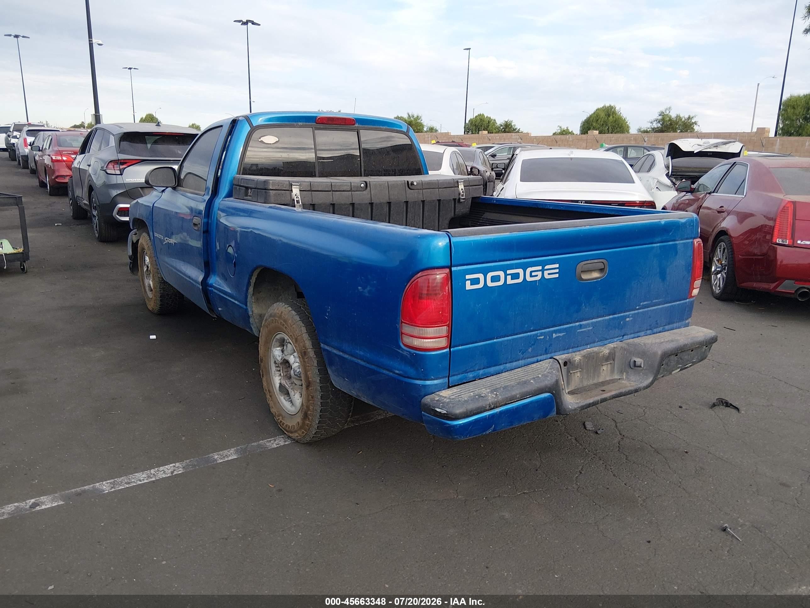 1999 Dodge Dakota Slt/sport Blue vin: 1B7FL26XXXS109419