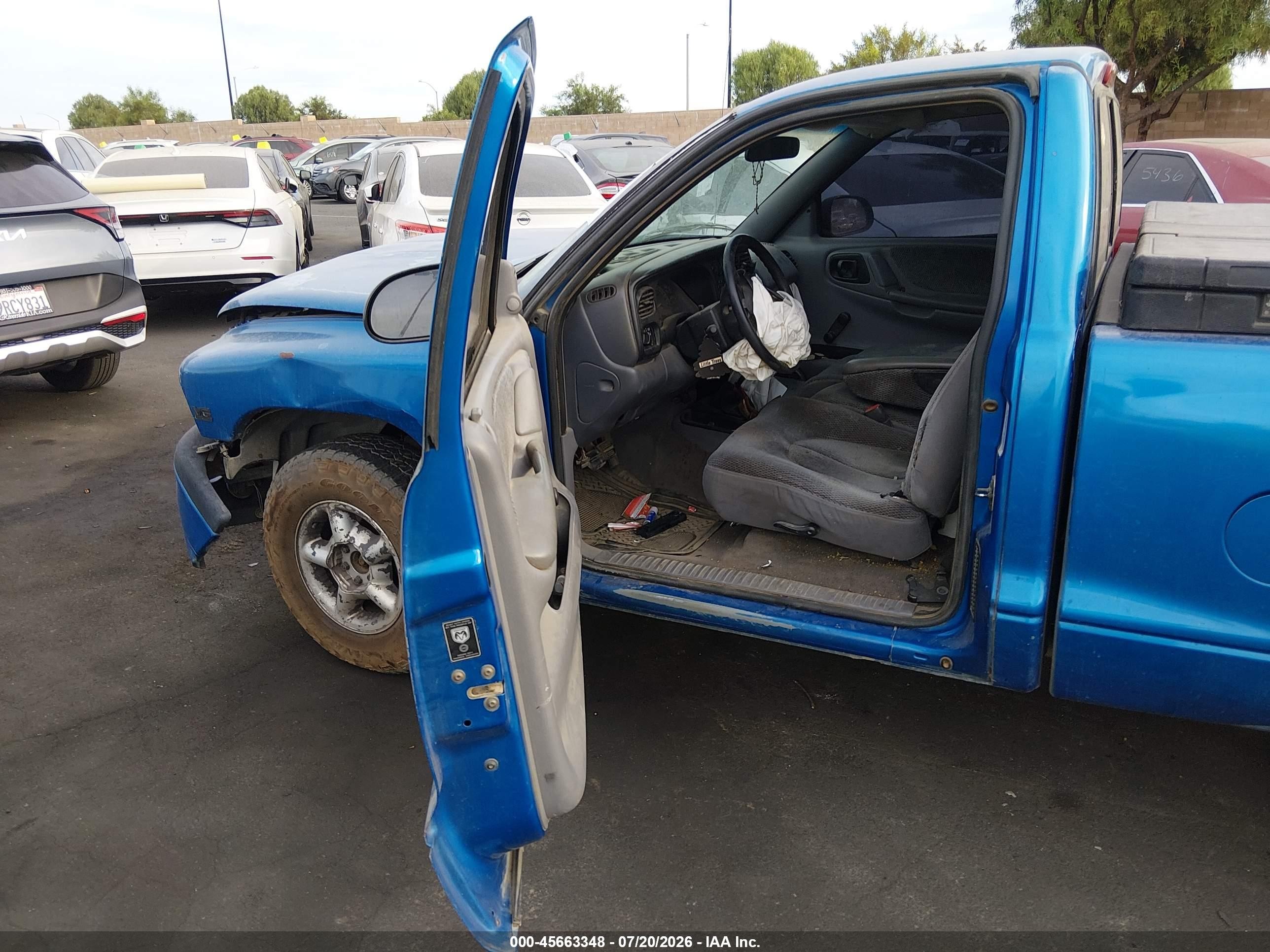 1999 Dodge Dakota Slt/sport Blue vin: 1B7FL26XXXS109419