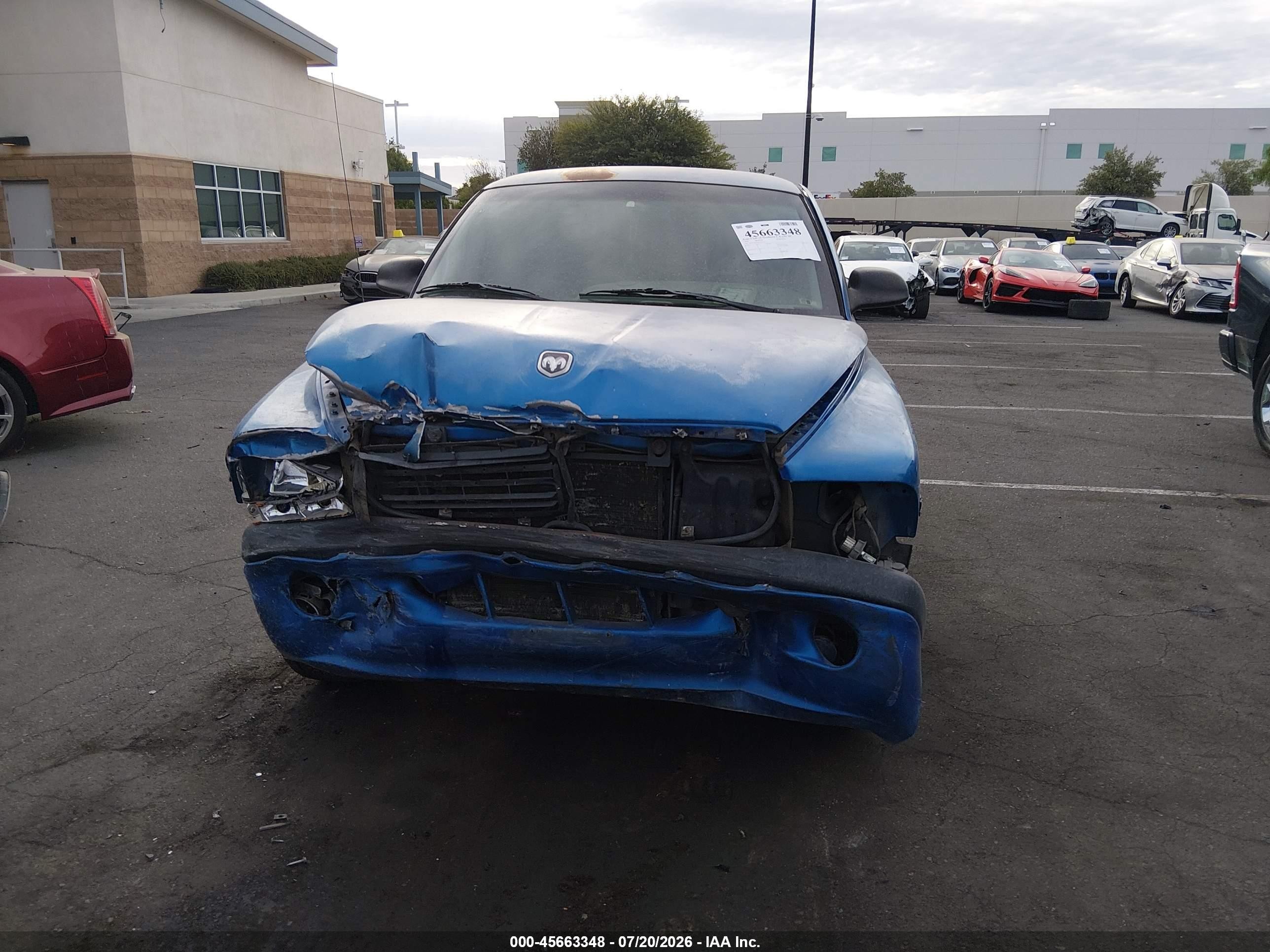 1999 Dodge Dakota Slt/sport Blue vin: 1B7FL26XXXS109419