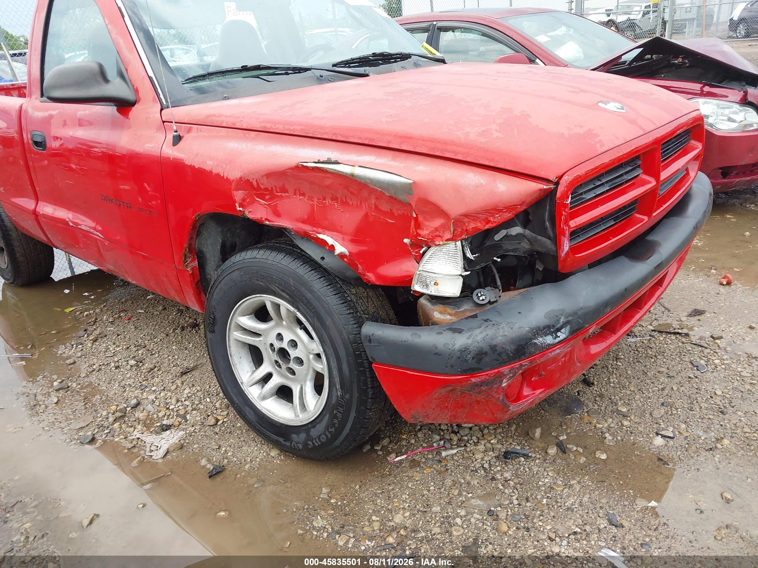 2002 Dodge Dakota Sport Red vin: 1B7FL36X22S561766
