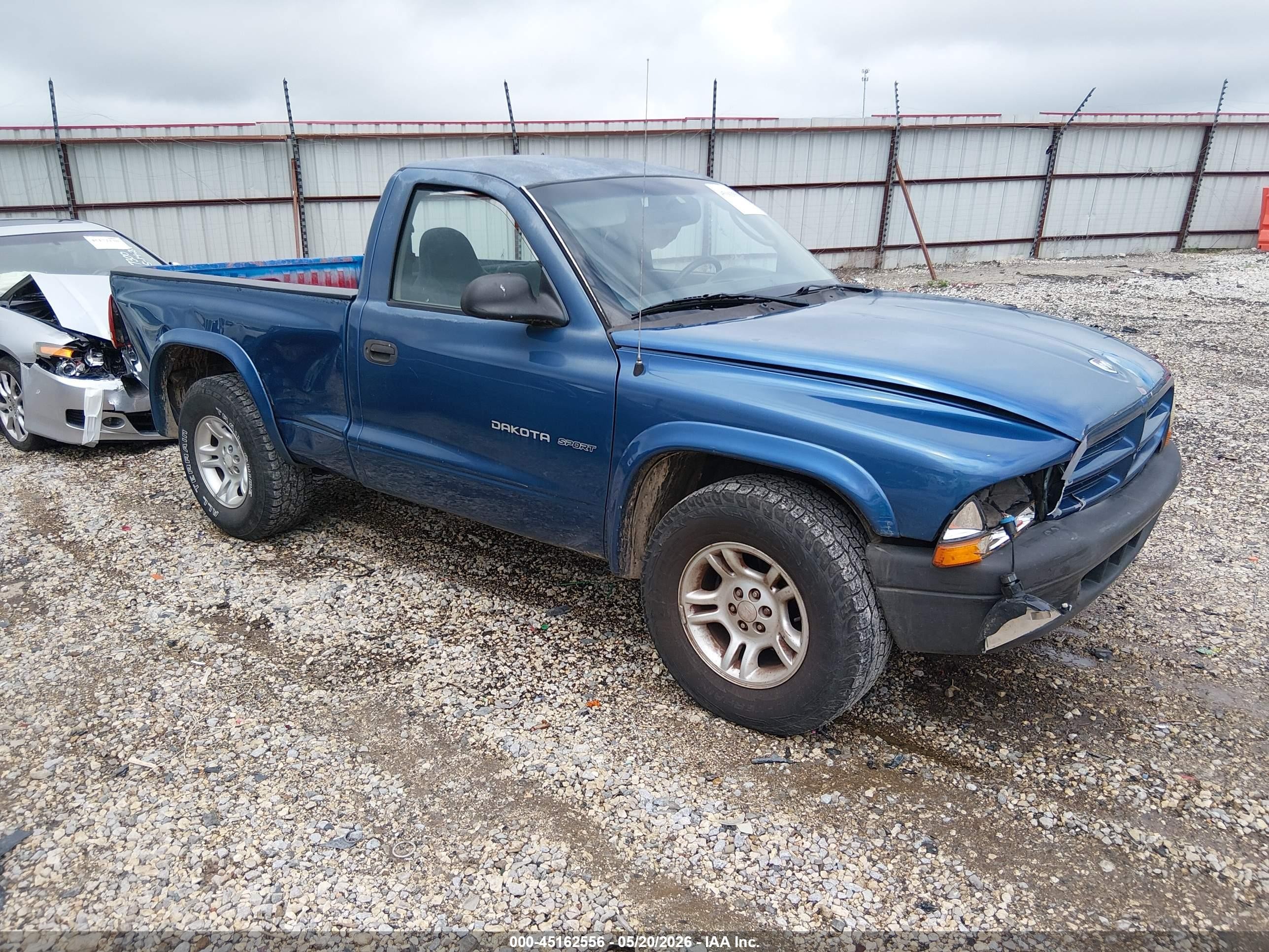 2002 Dodge Dakota Sport Blue vin: 1B7FL36X42S650867