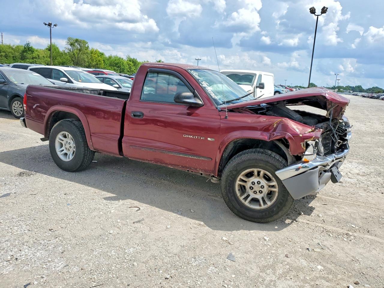 2002 Dodge Dakota Slt Maroon vin: 1B7FL46X72S723672