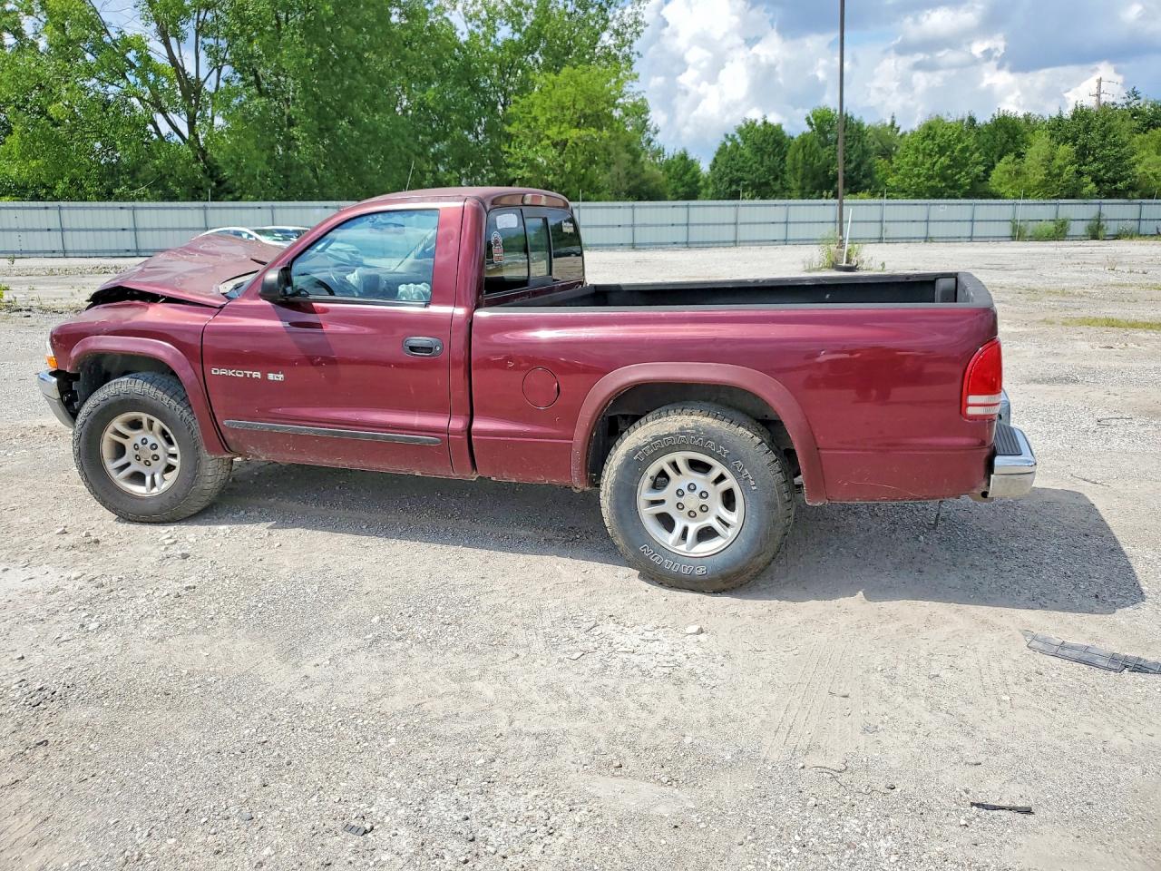 2002 Dodge Dakota Slt Maroon vin: 1B7FL46X72S723672