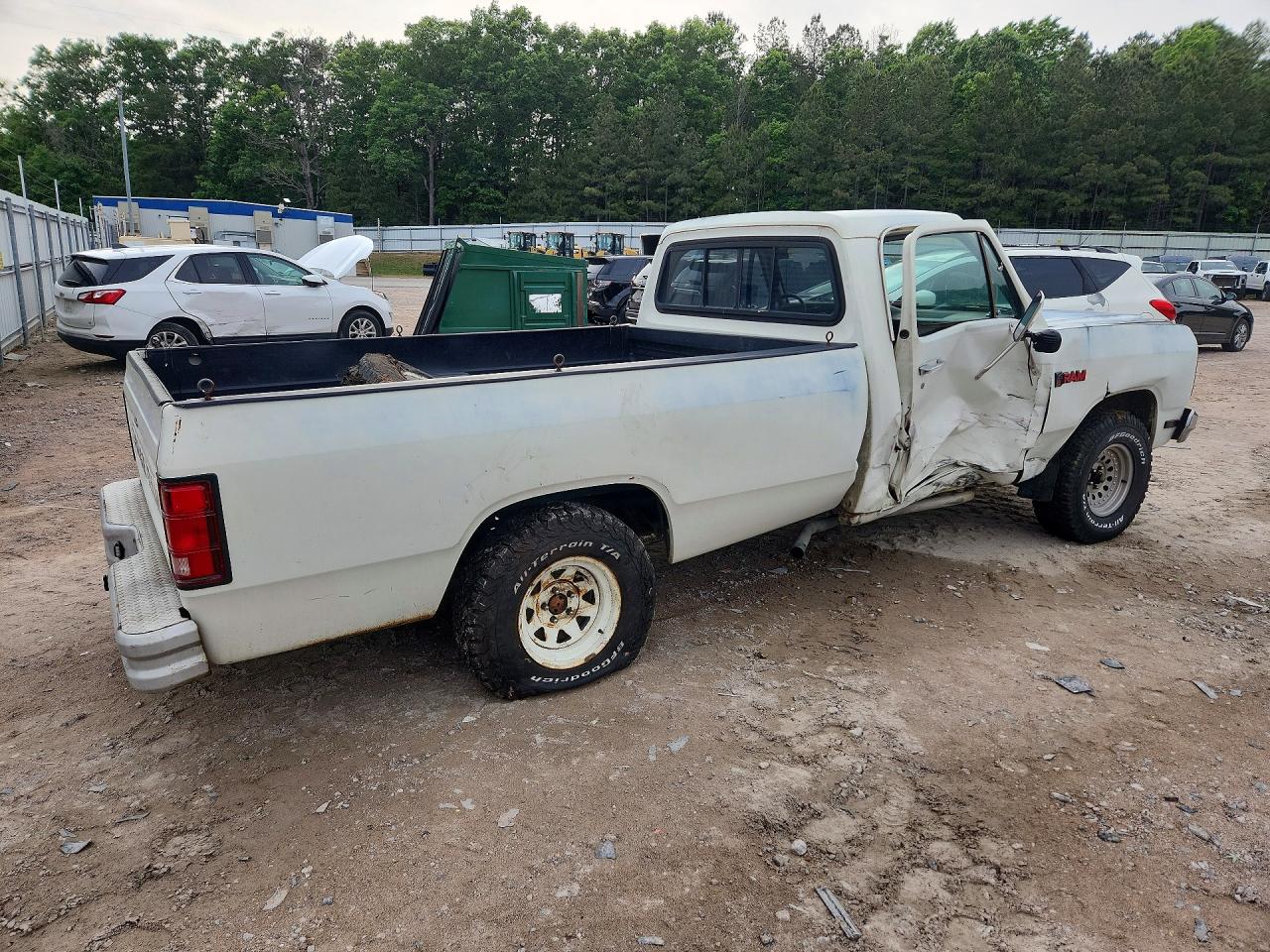 1984 Dodge D-series D150 White vin: 1B7GD14T6ES293251