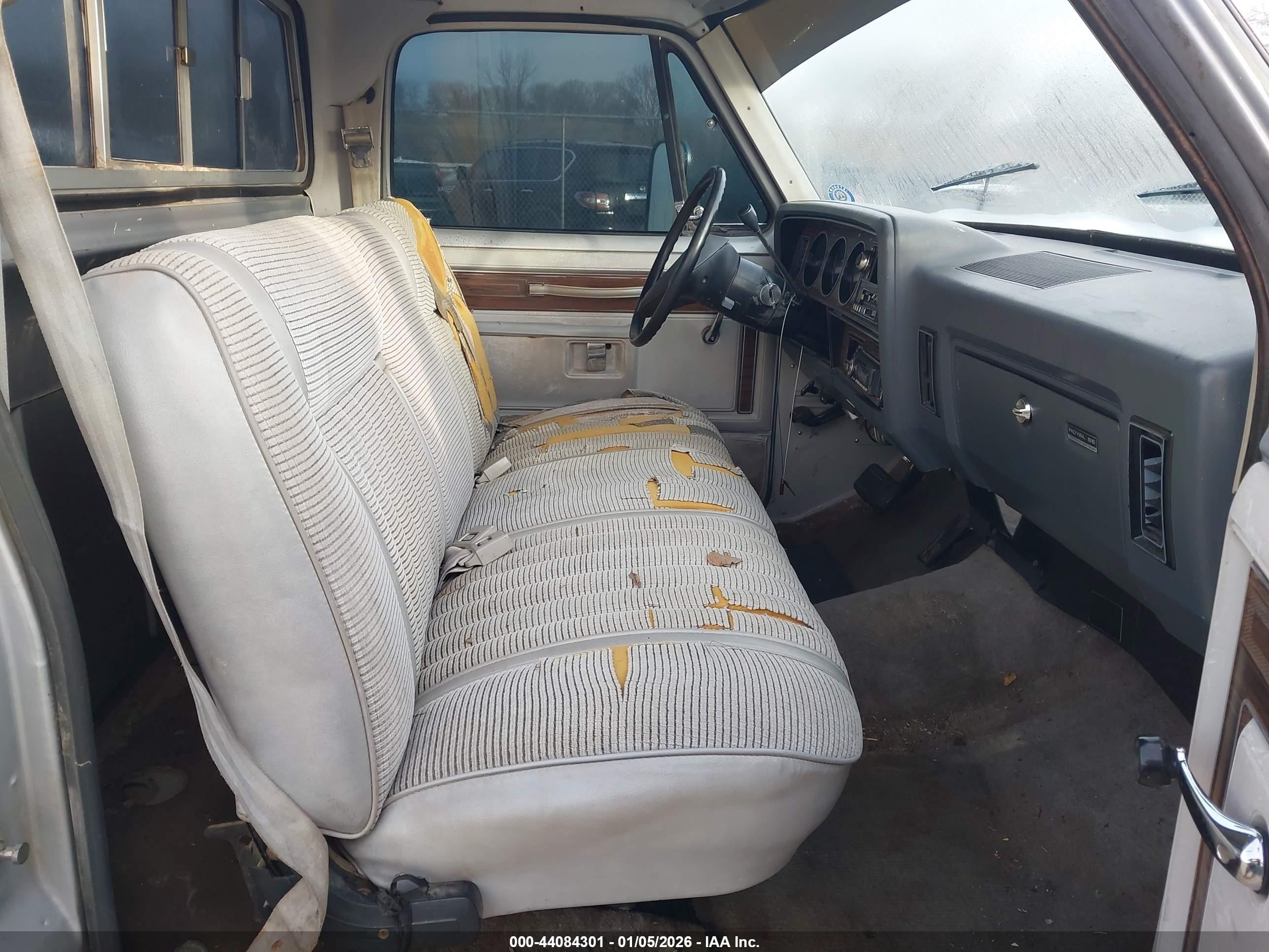 1985 Dodge D-series D100/d150 Gray vin: 1B7GD14TXFS702871