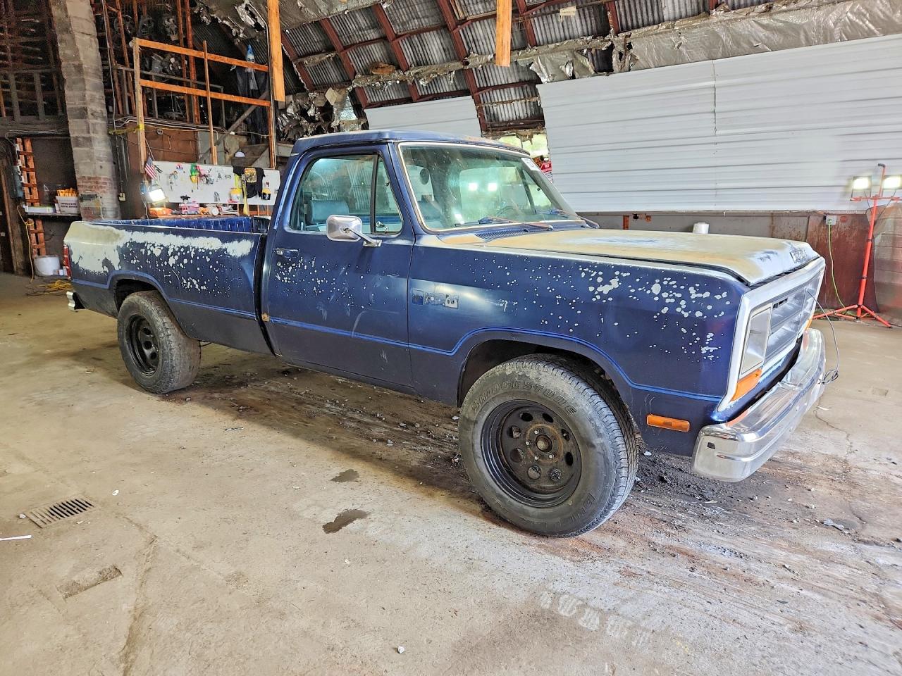1990 Dodge D-series D150s Blue vin: 1B7GE06Y9LS713114