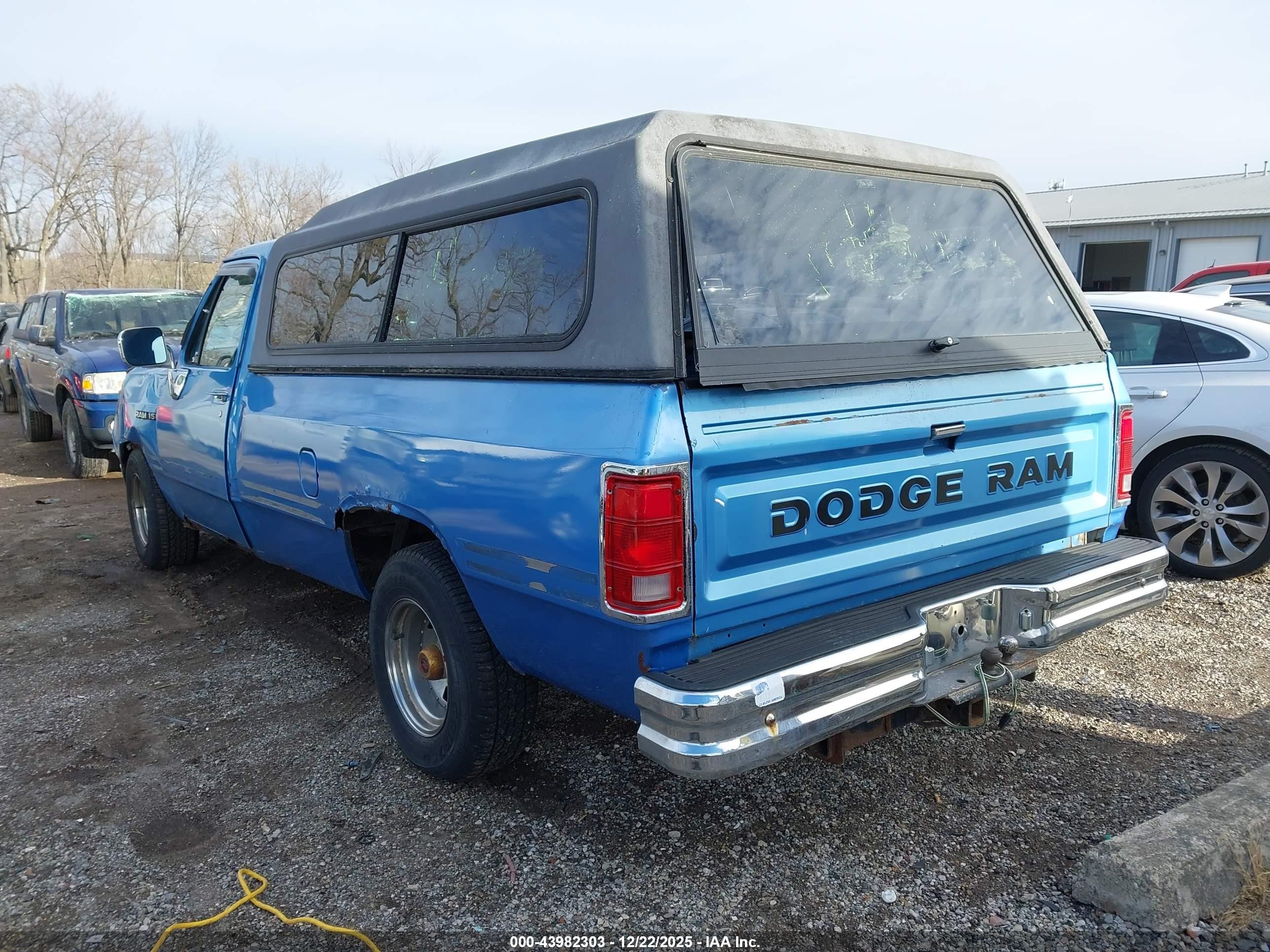 1991 Dodge D-series D150 Blue vin: 1B7GE16Y0MS238220