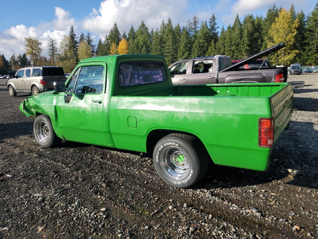 1991 Dodge D-series D150 Green vin: 1B7GE16YXMS324120