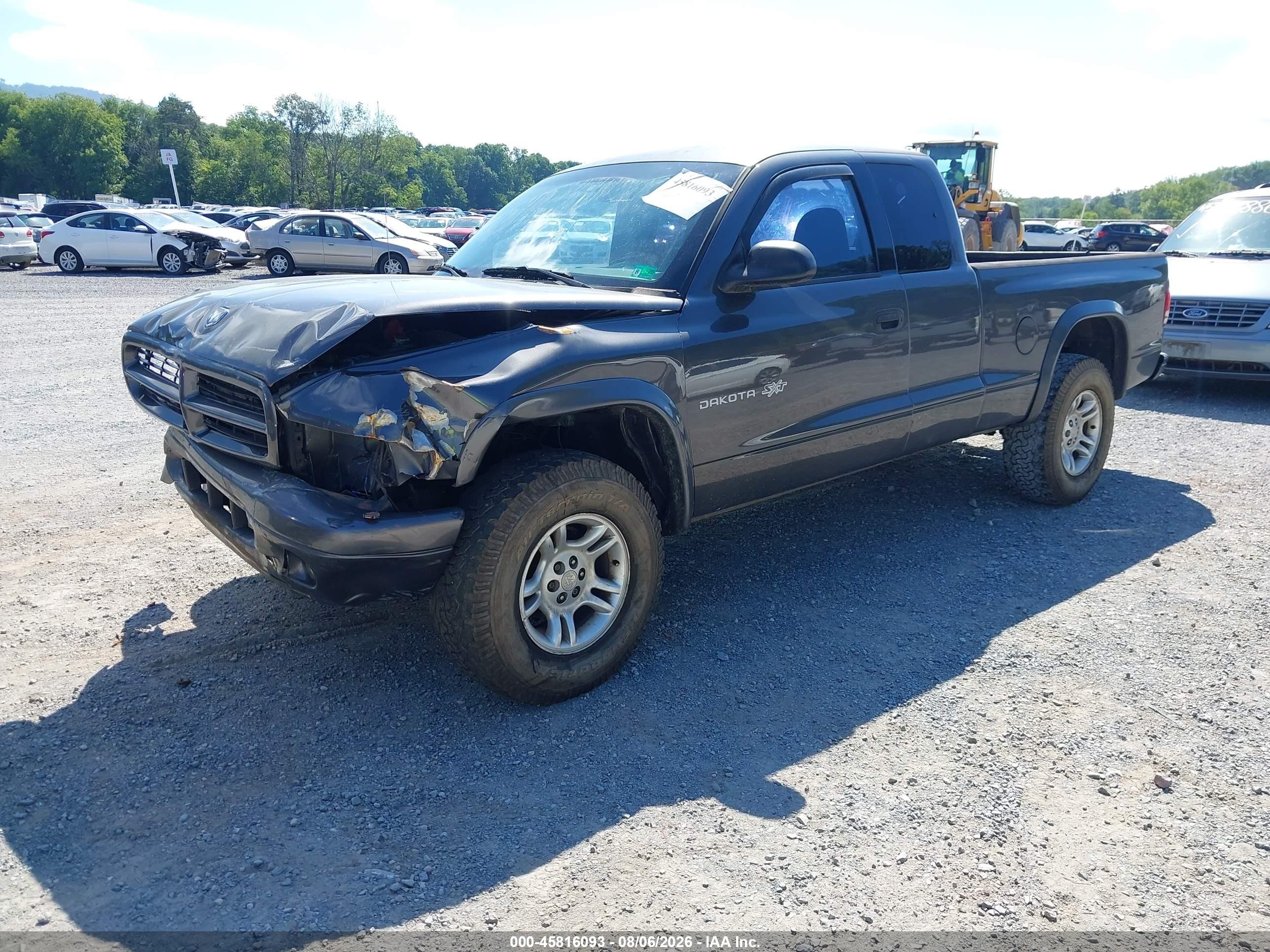 2002 Dodge Dakota   Gray vin: 1B7GG12X32S528116