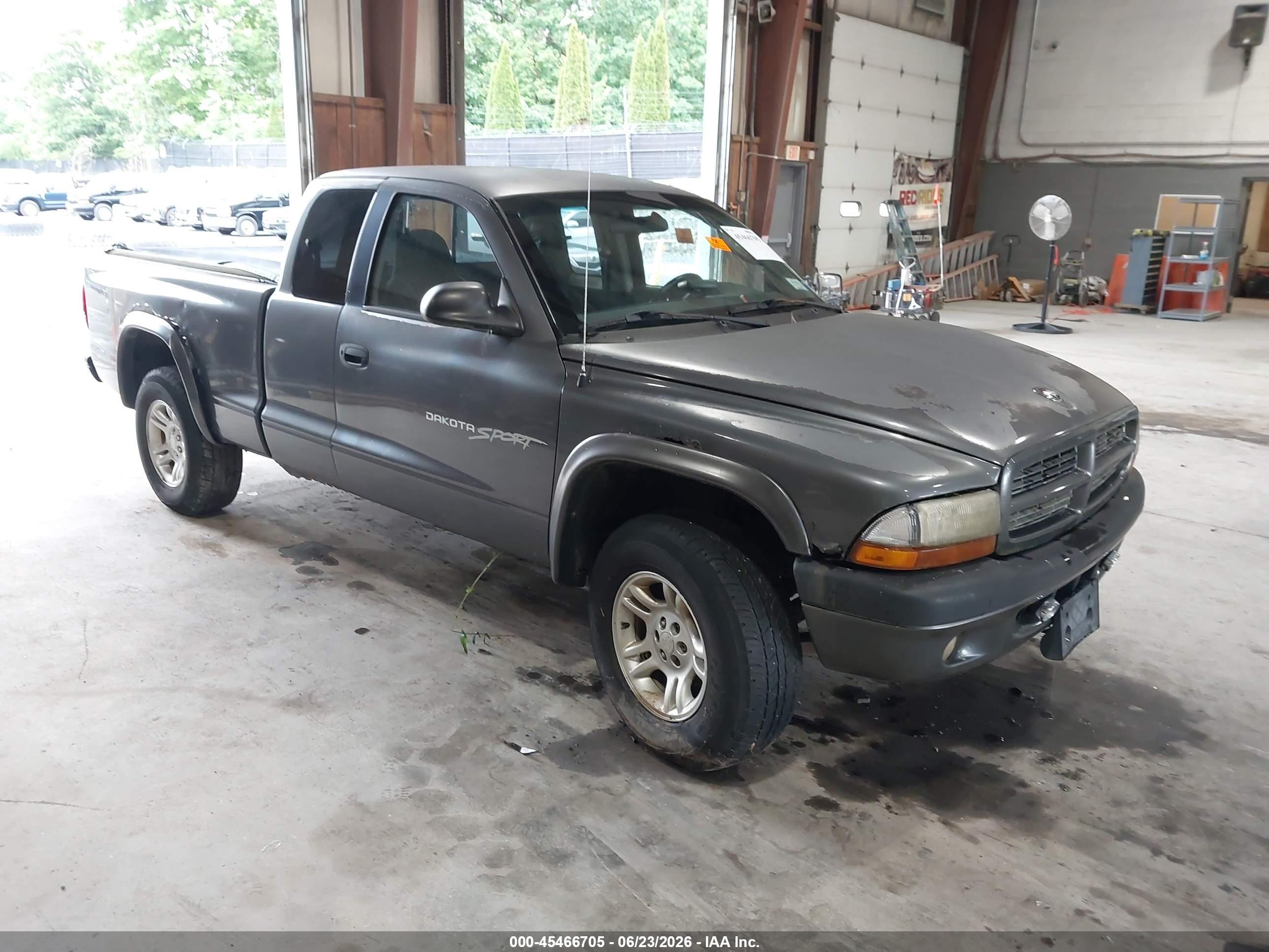 2001 Dodge Dakota Slt/sport Gray vin: 1B7GG22N11S336003