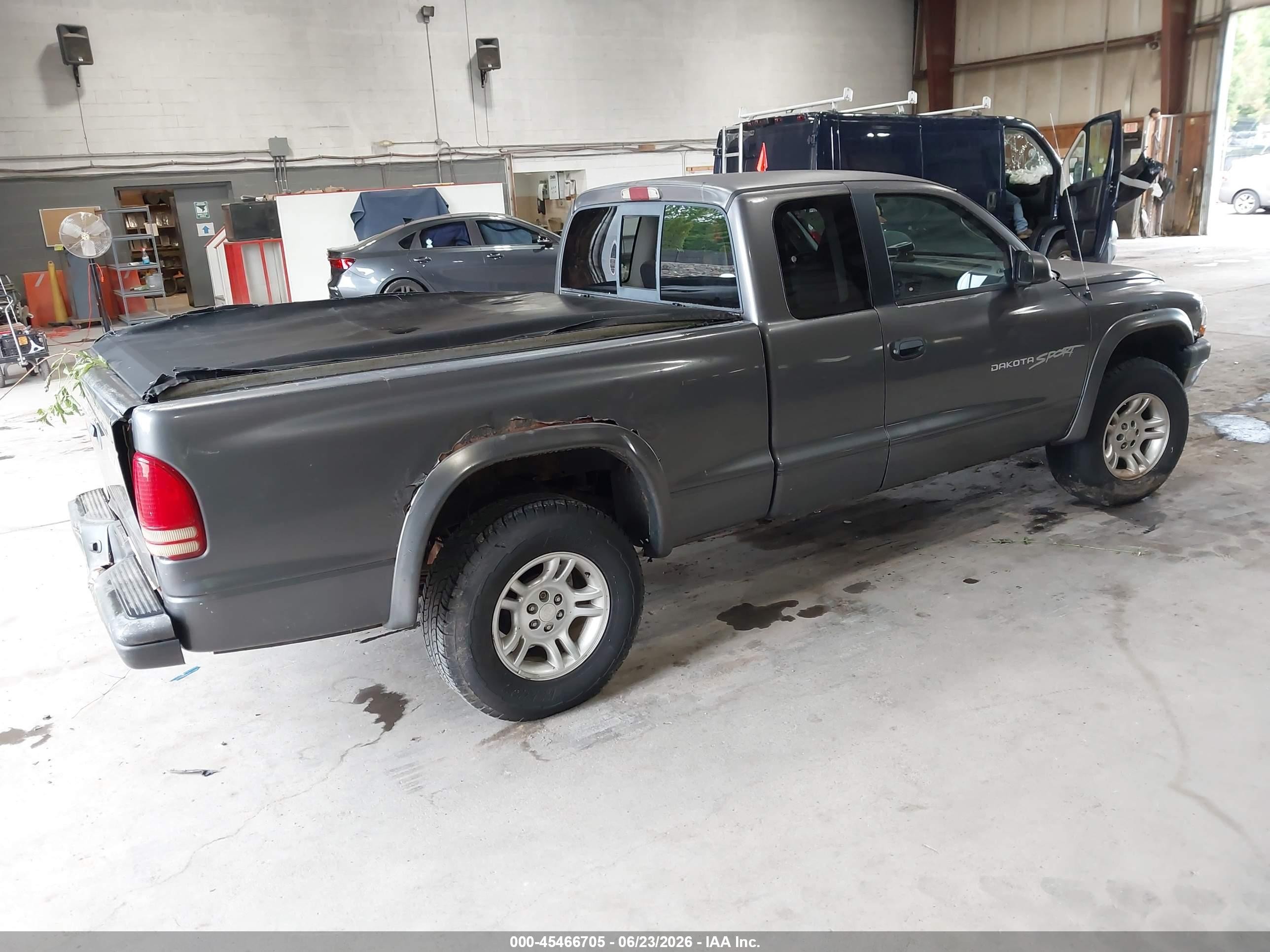 2001 Dodge Dakota Slt/sport Gray vin: 1B7GG22N11S336003