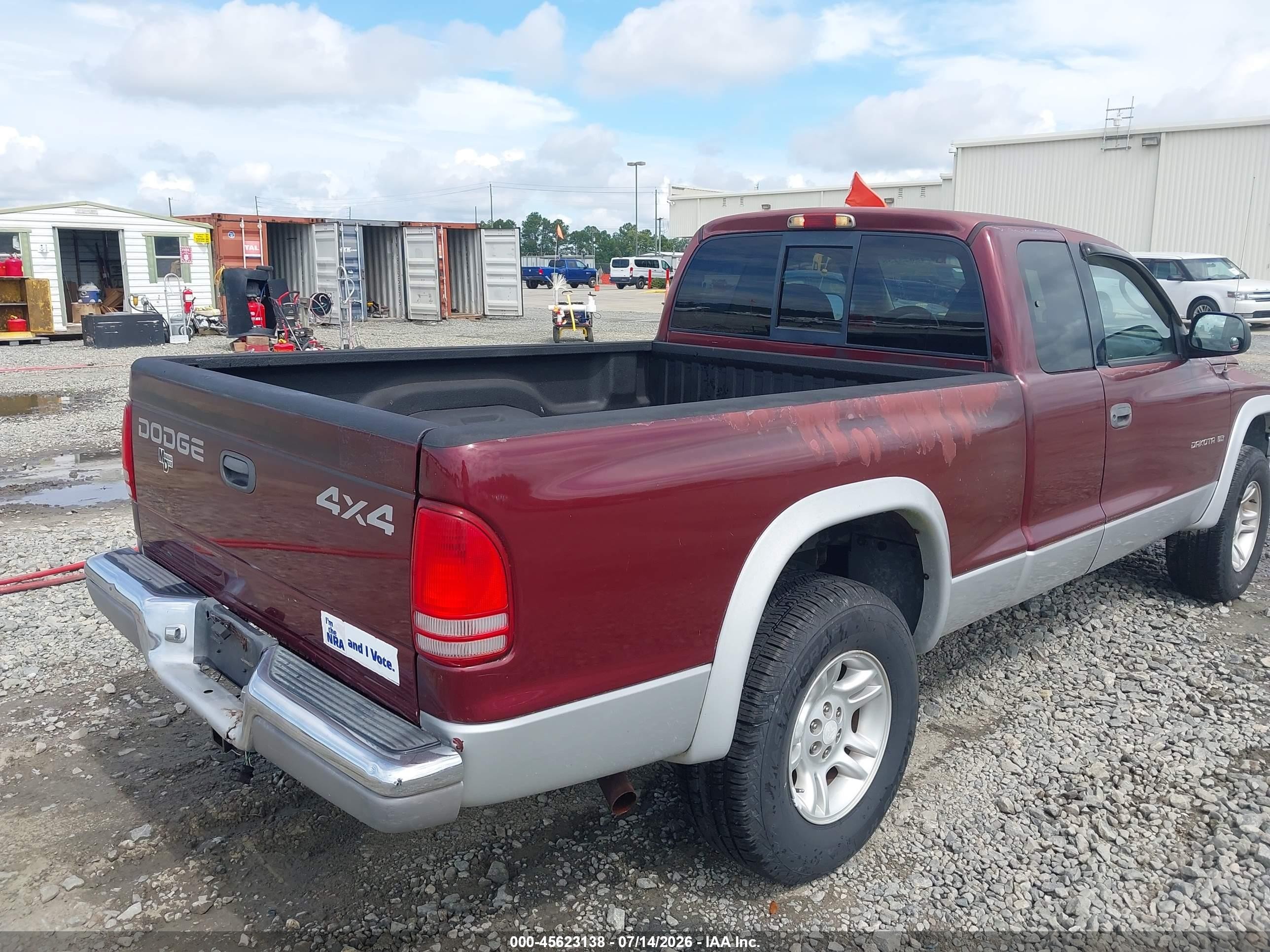 2001 Dodge Dakota Slt/sport Maroon vin: 1B7GG22N21S279732