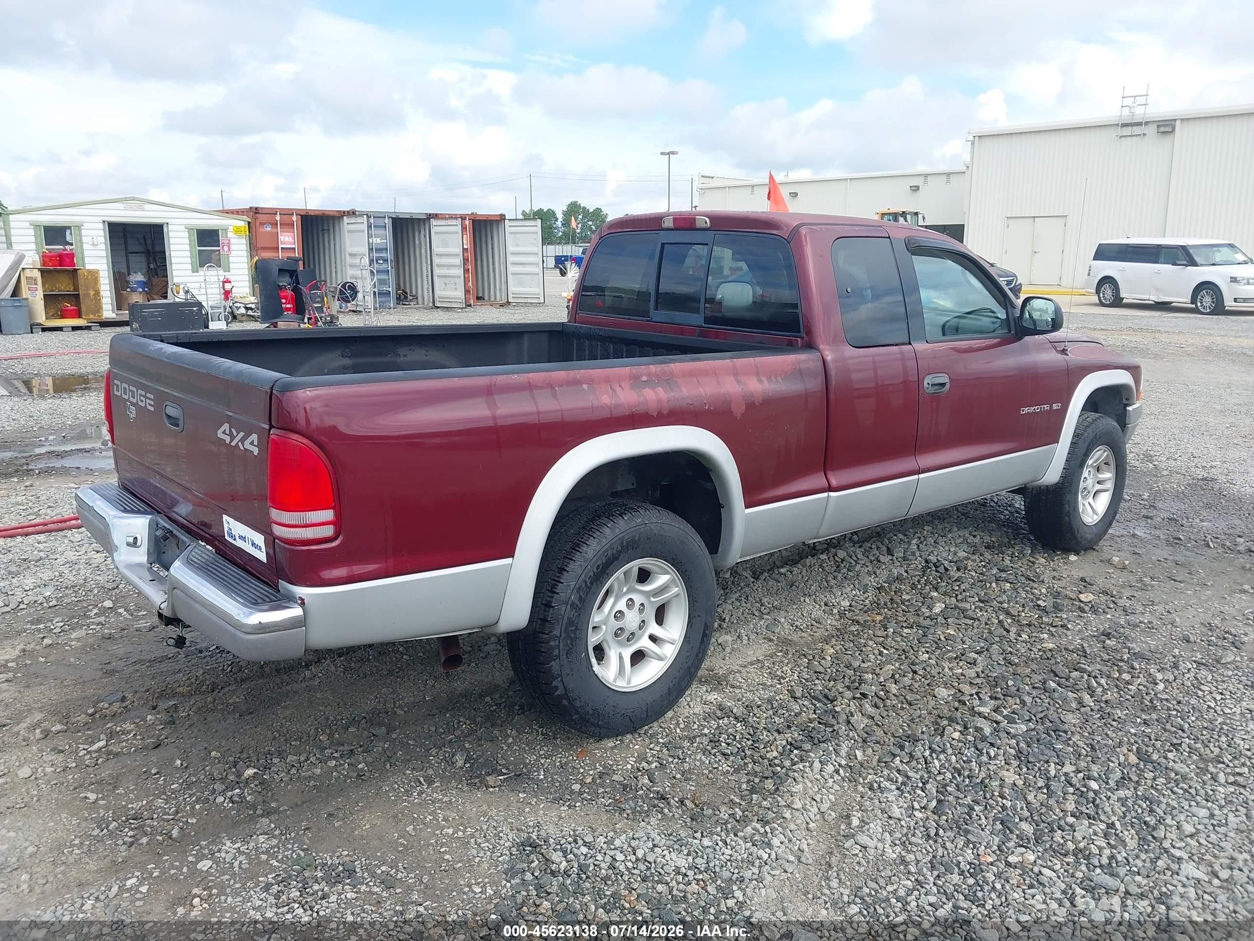 2001 Dodge Dakota Slt/sport Maroon vin: 1B7GG22N21S279732