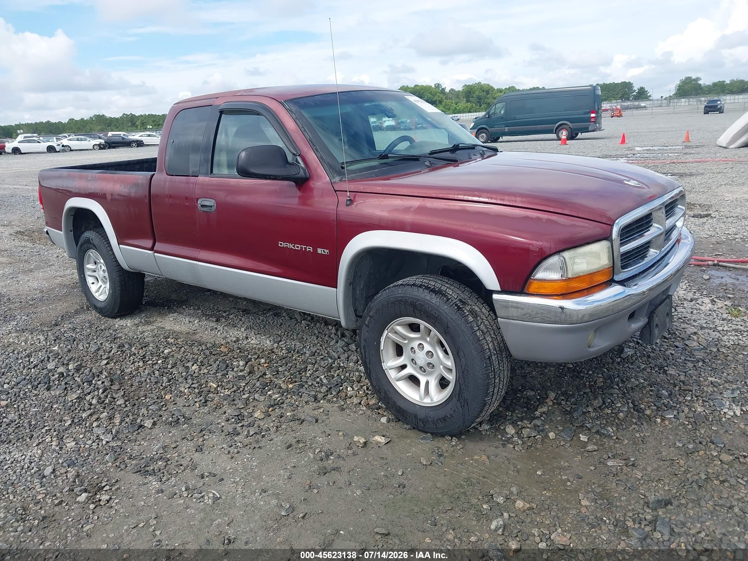 2001 Dodge Dakota Slt/sport Maroon vin: 1B7GG22N21S279732