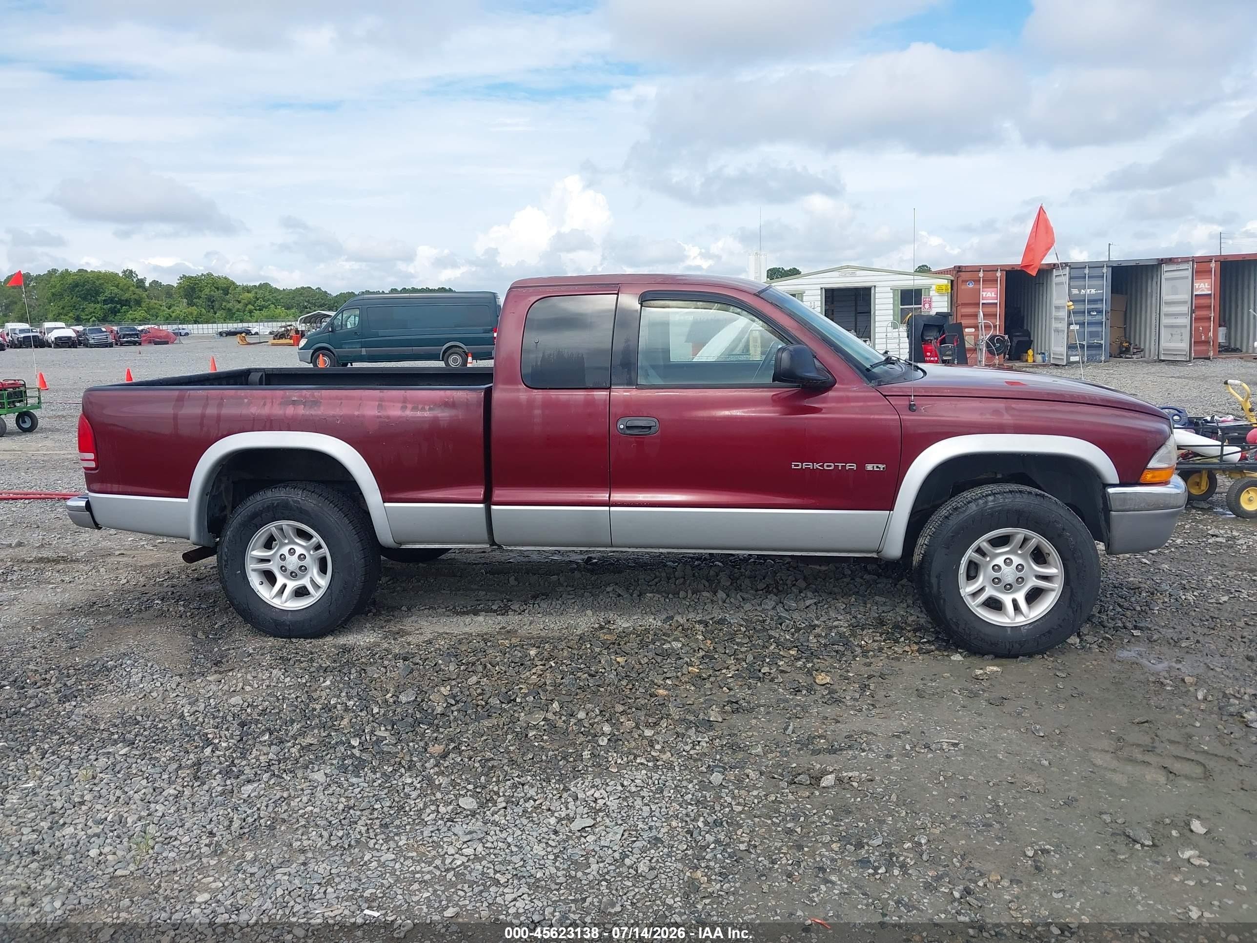 2001 Dodge Dakota Slt/sport Maroon vin: 1B7GG22N21S279732