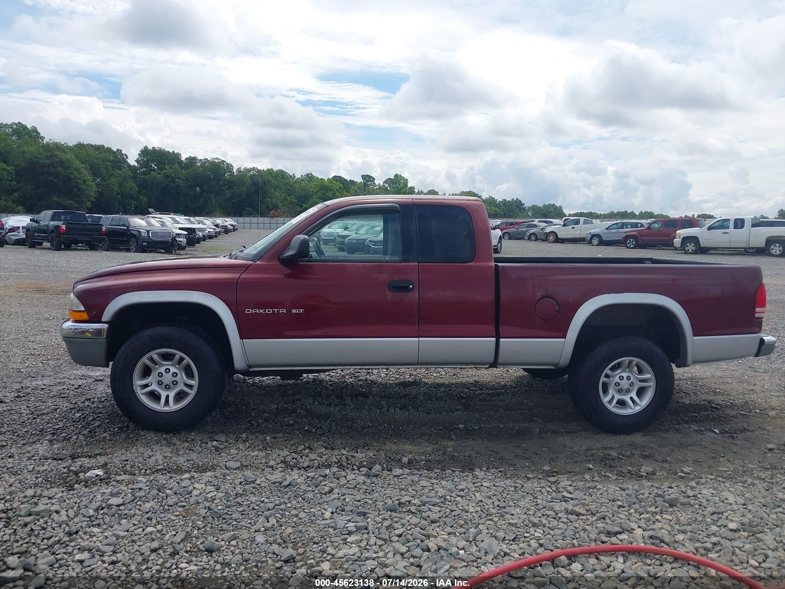 2001 Dodge Dakota Slt/sport Maroon vin: 1B7GG22N21S279732