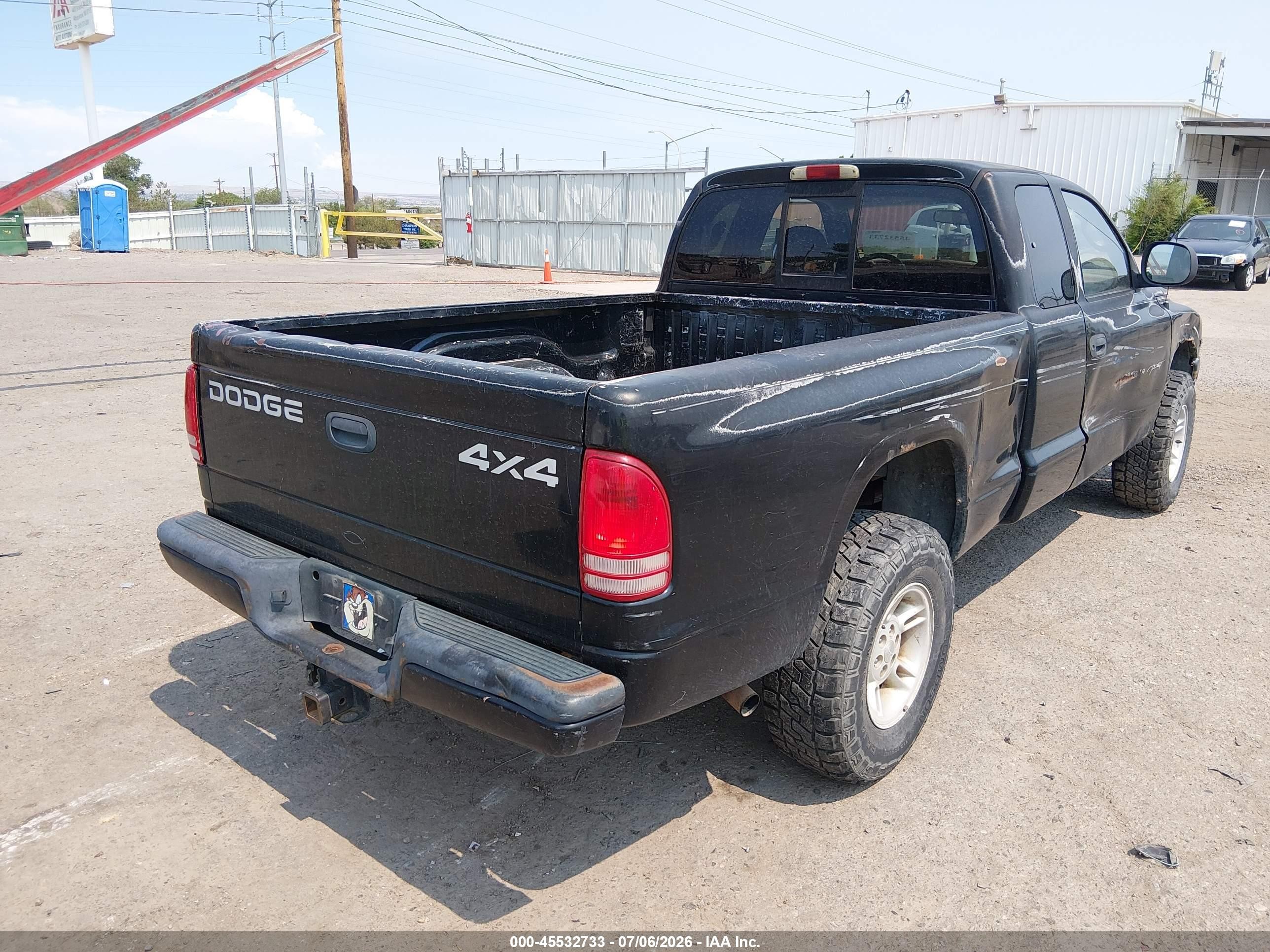 2000 Dodge Dakota Slt/sport Черный vin: 1B7GG22N2YS650642