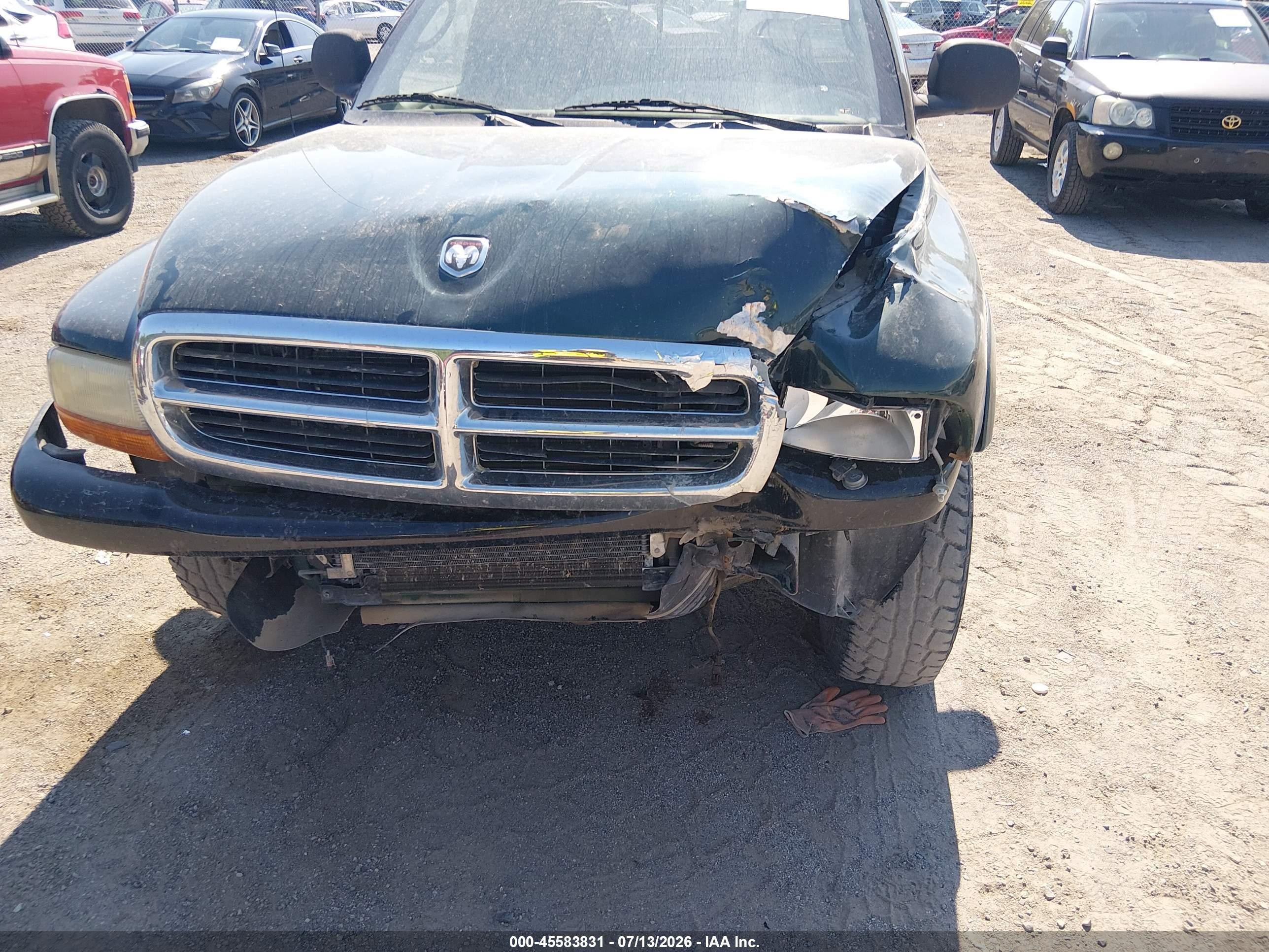 2000 Dodge Dakota Slt/sport Green vin: 1B7GG22N3YS538089