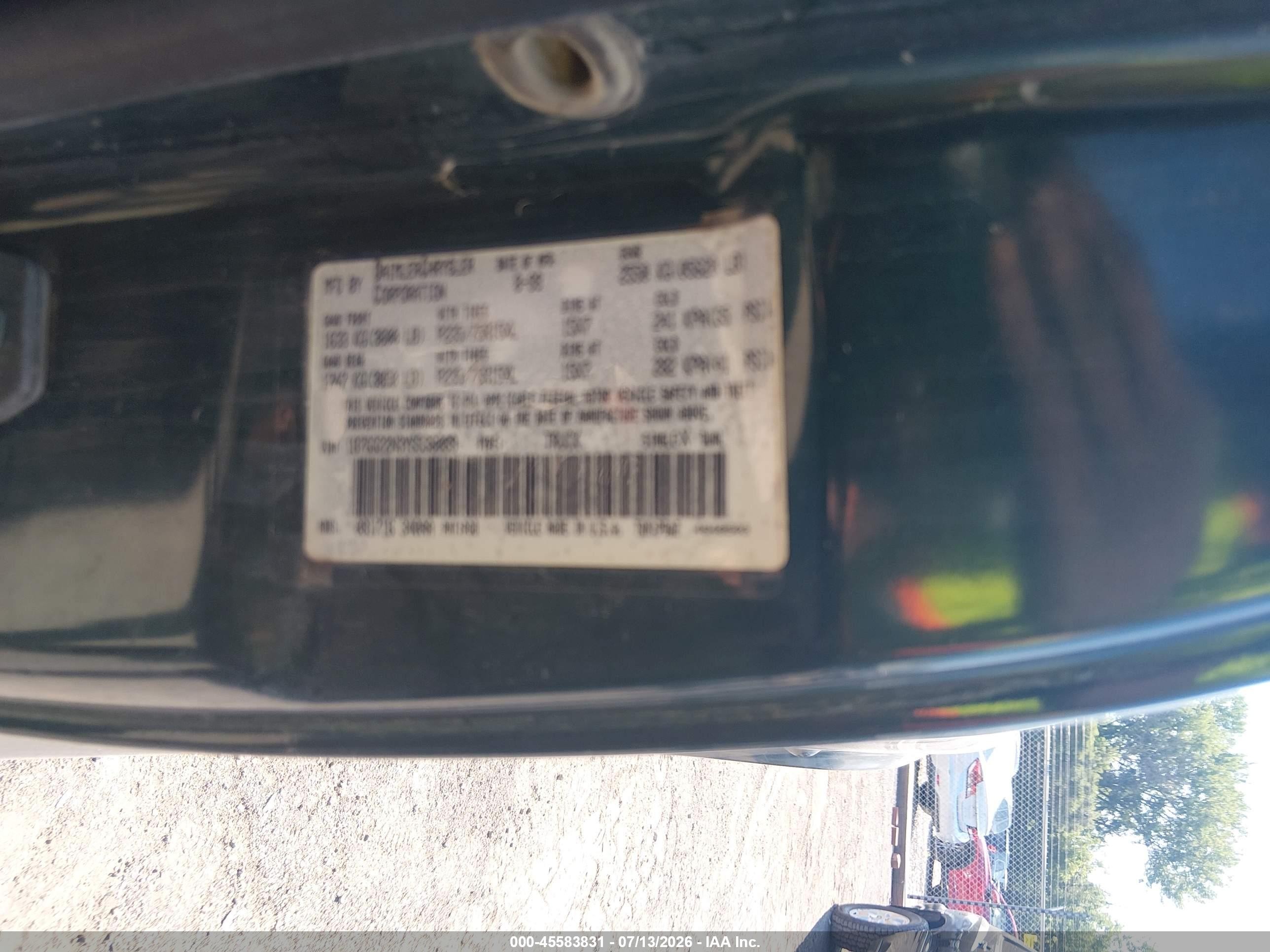 2000 Dodge Dakota Slt/sport Green vin: 1B7GG22N3YS538089