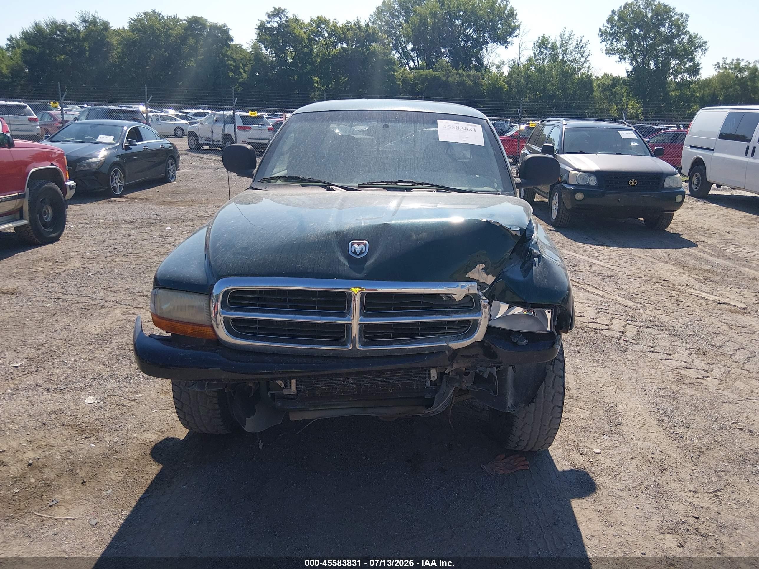 2000 Dodge Dakota Slt/sport Green vin: 1B7GG22N3YS538089
