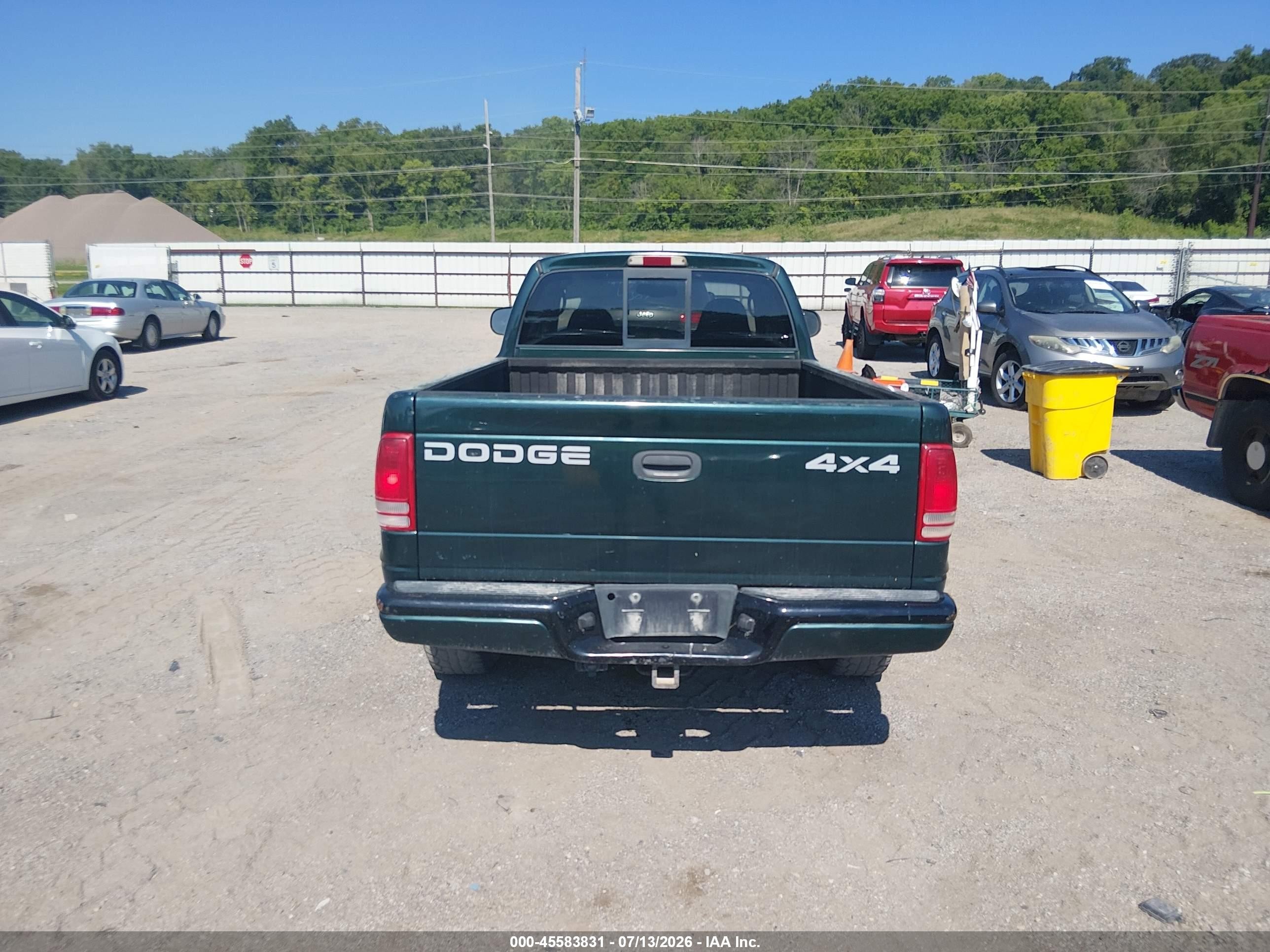 2000 Dodge Dakota Slt/sport Green vin: 1B7GG22N3YS538089