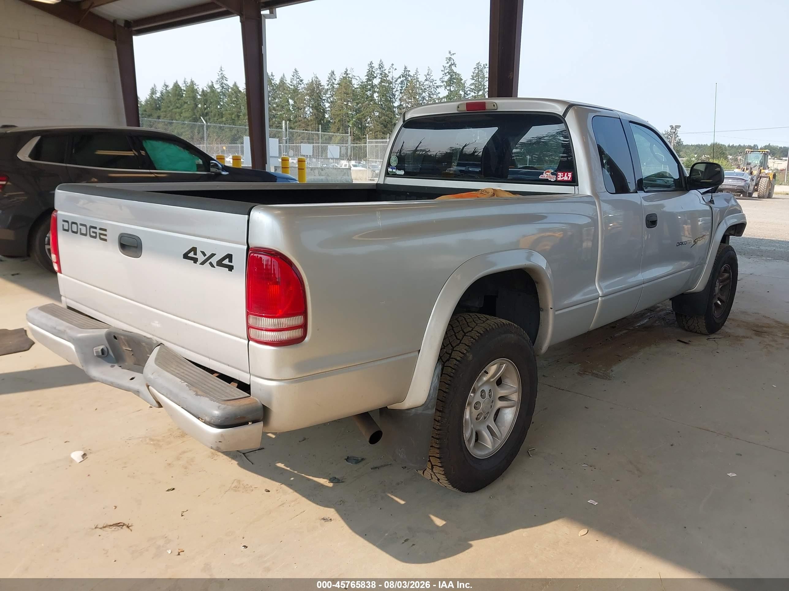 2001 Dodge Dakota Slt/sport Silver vin: 1B7GG22N41S214445