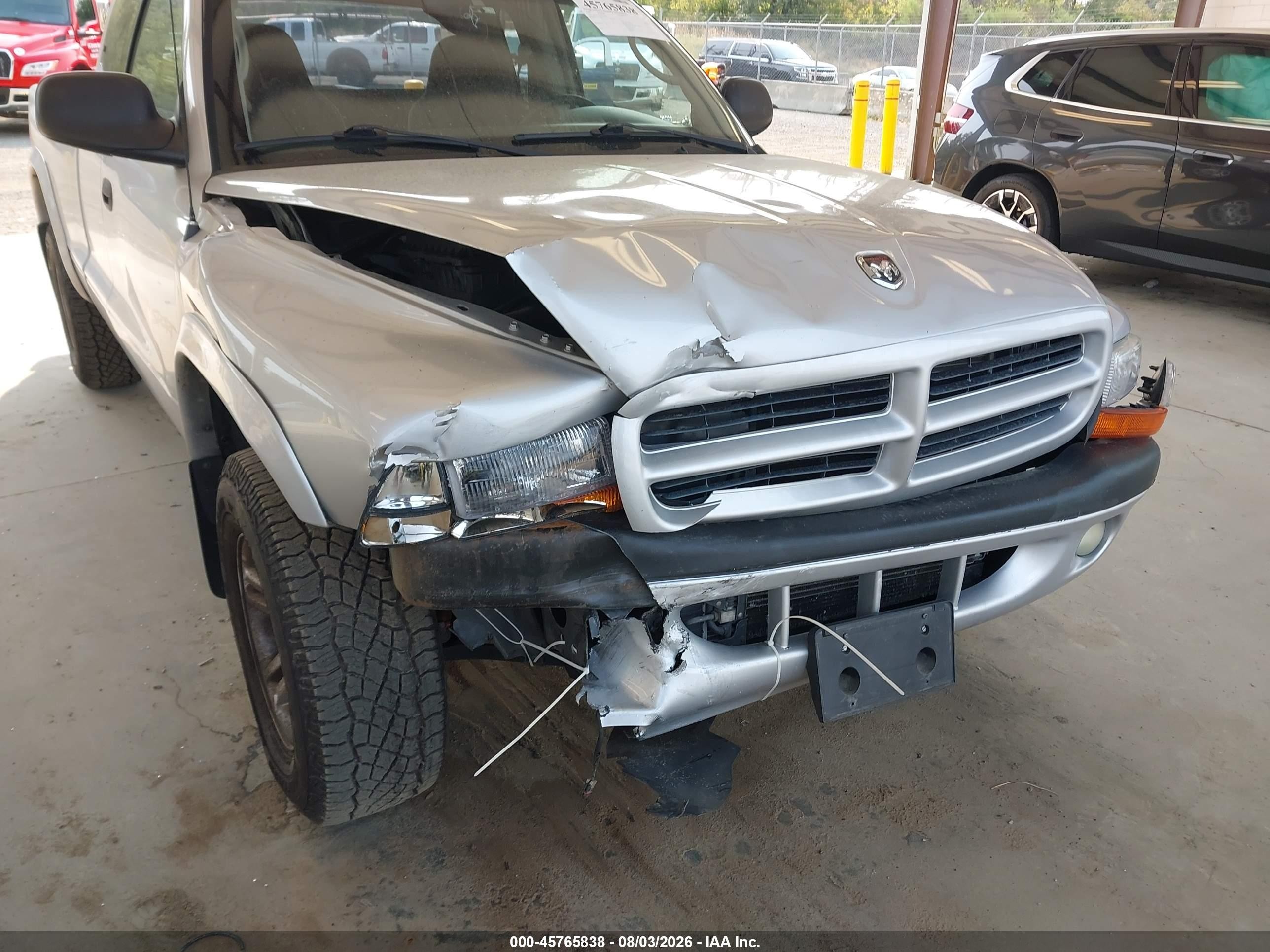 2001 Dodge Dakota Slt/sport Silver vin: 1B7GG22N41S214445