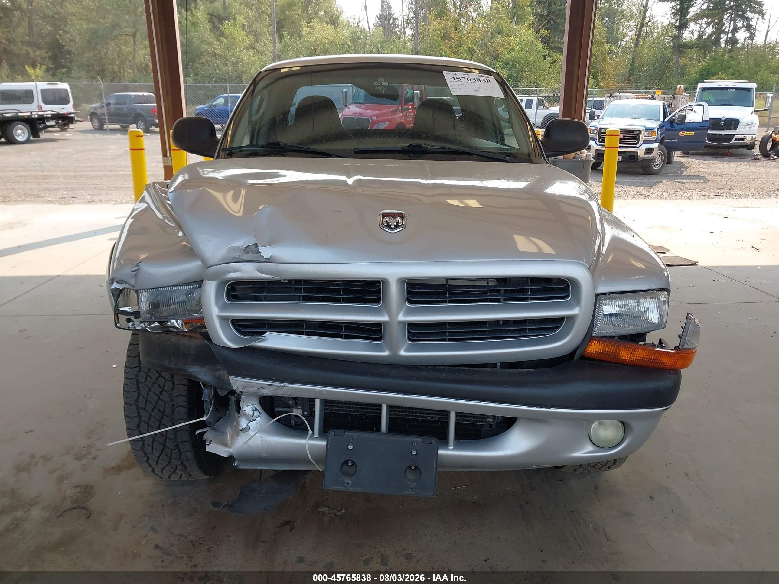 2001 Dodge Dakota Slt/sport Silver vin: 1B7GG22N41S214445