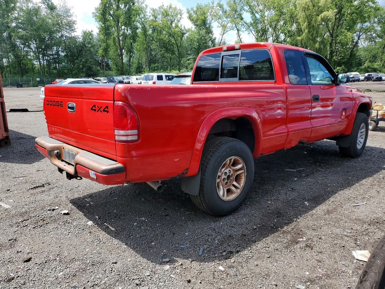 2001 Dodge Dakota Red vin: 1B7GG22N71S132032