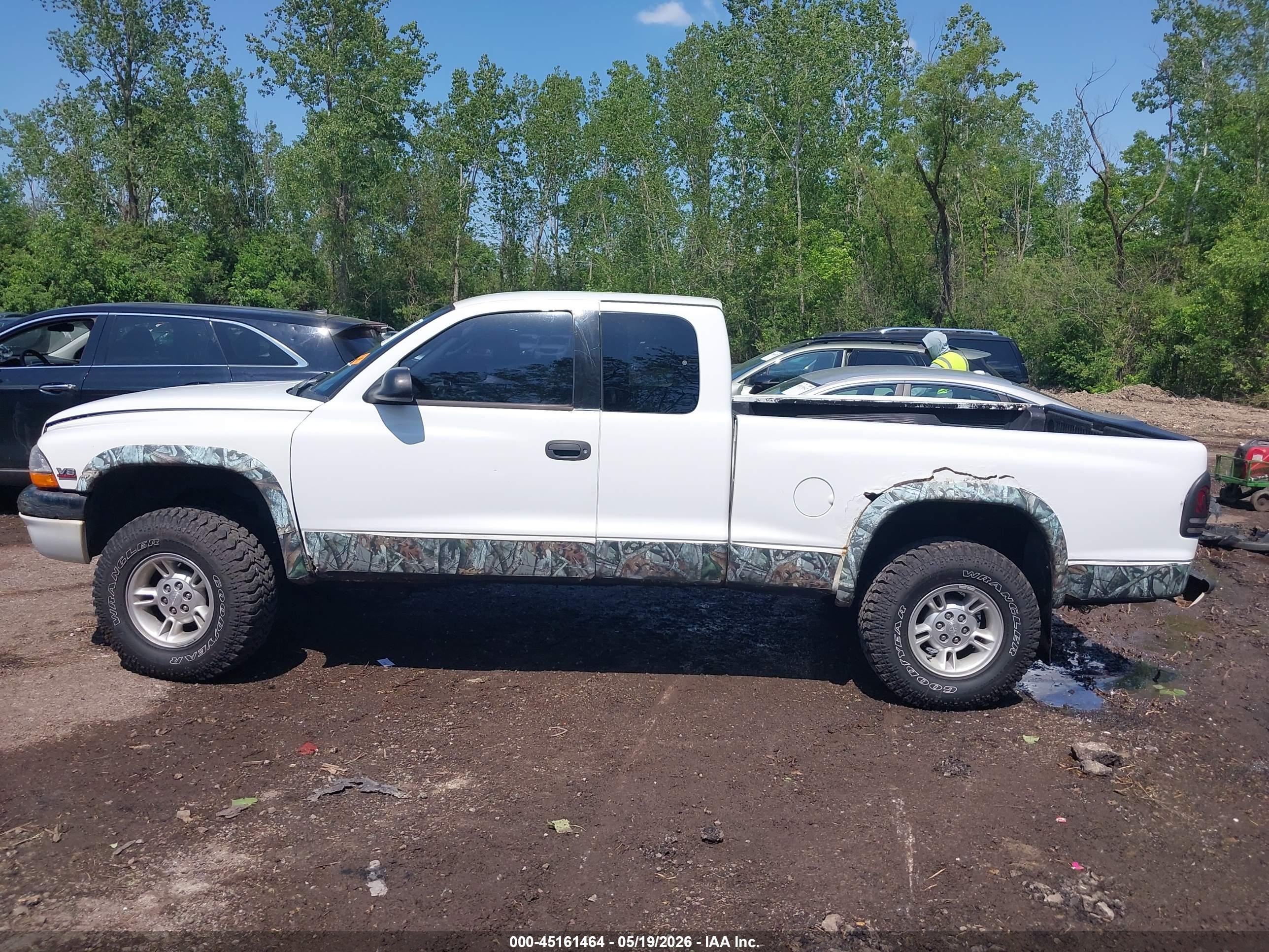 2000 Dodge Dakota Slt/sport White vin: 1B7GG22N8YS524544