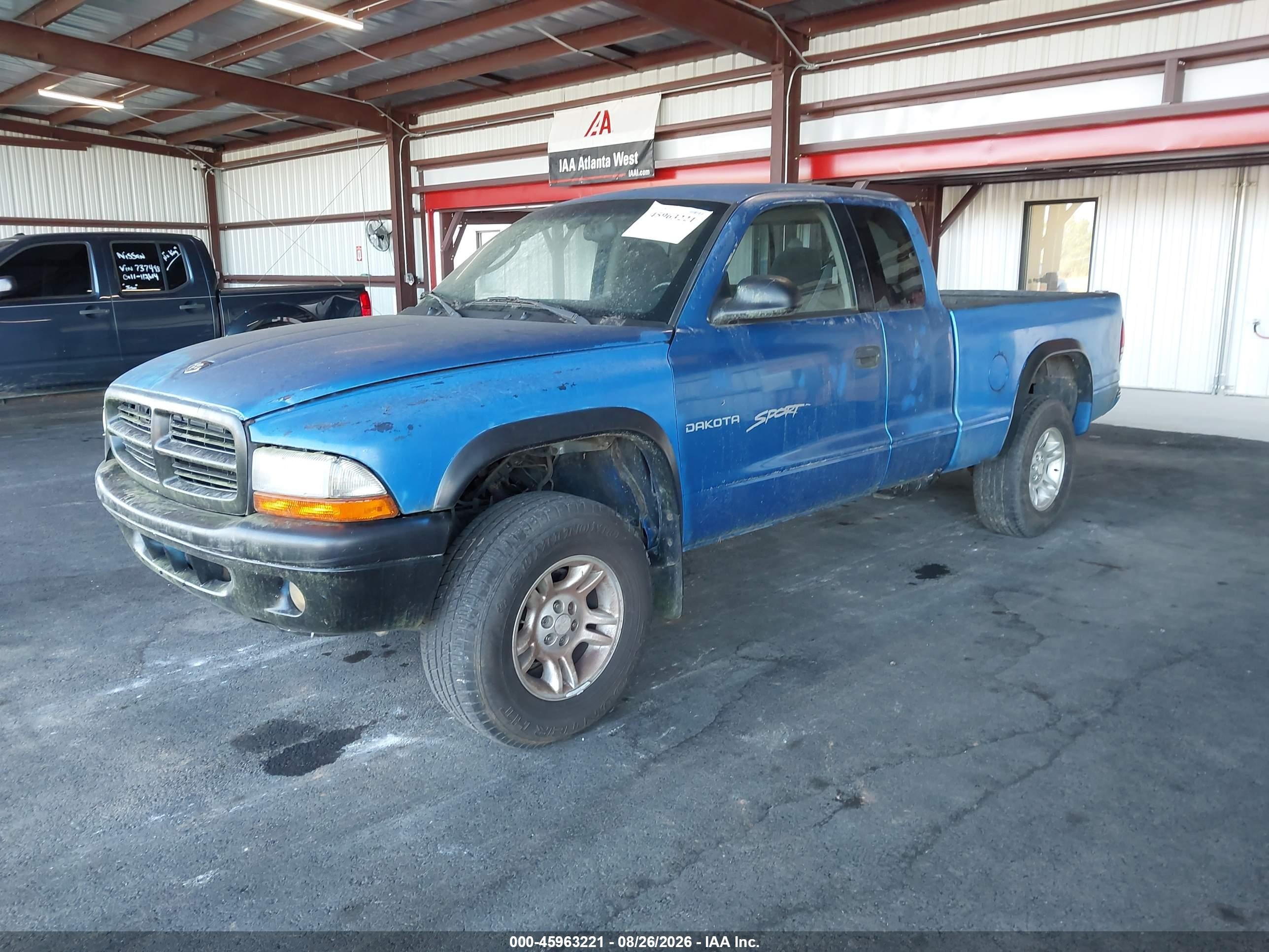 2001 Dodge Dakota Slt/sport Blue vin: 1B7GG22X41S223955