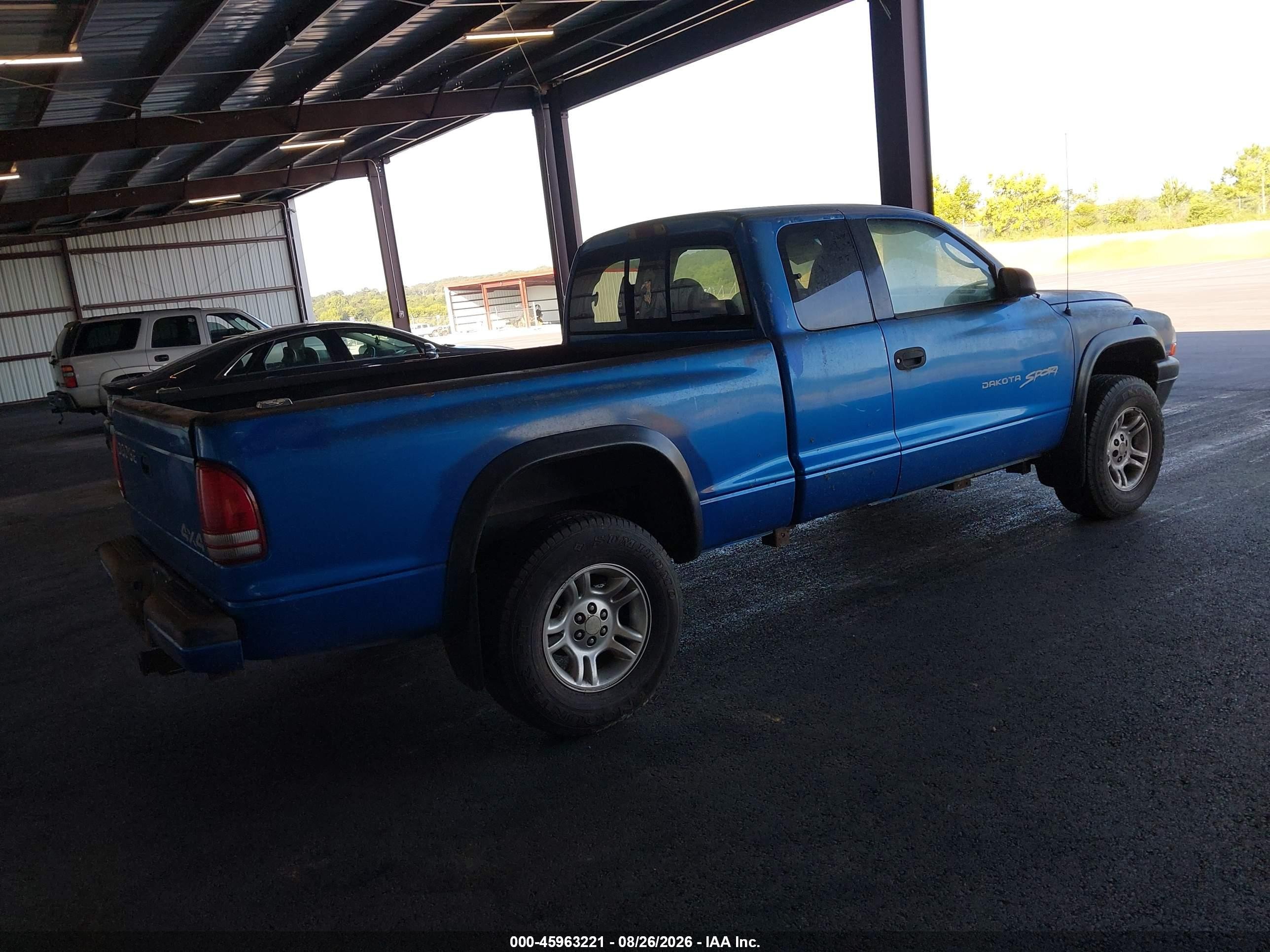 2001 Dodge Dakota Slt/sport Blue vin: 1B7GG22X41S223955